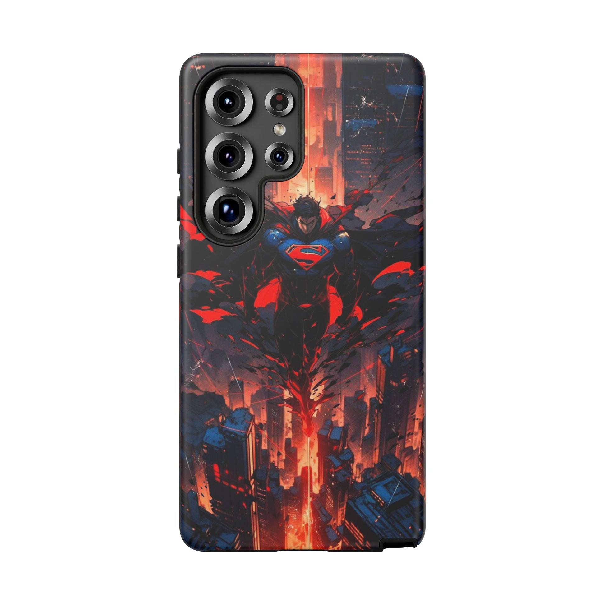Anime Superman Tough Cases for iPhones, Samsung, and Pixel