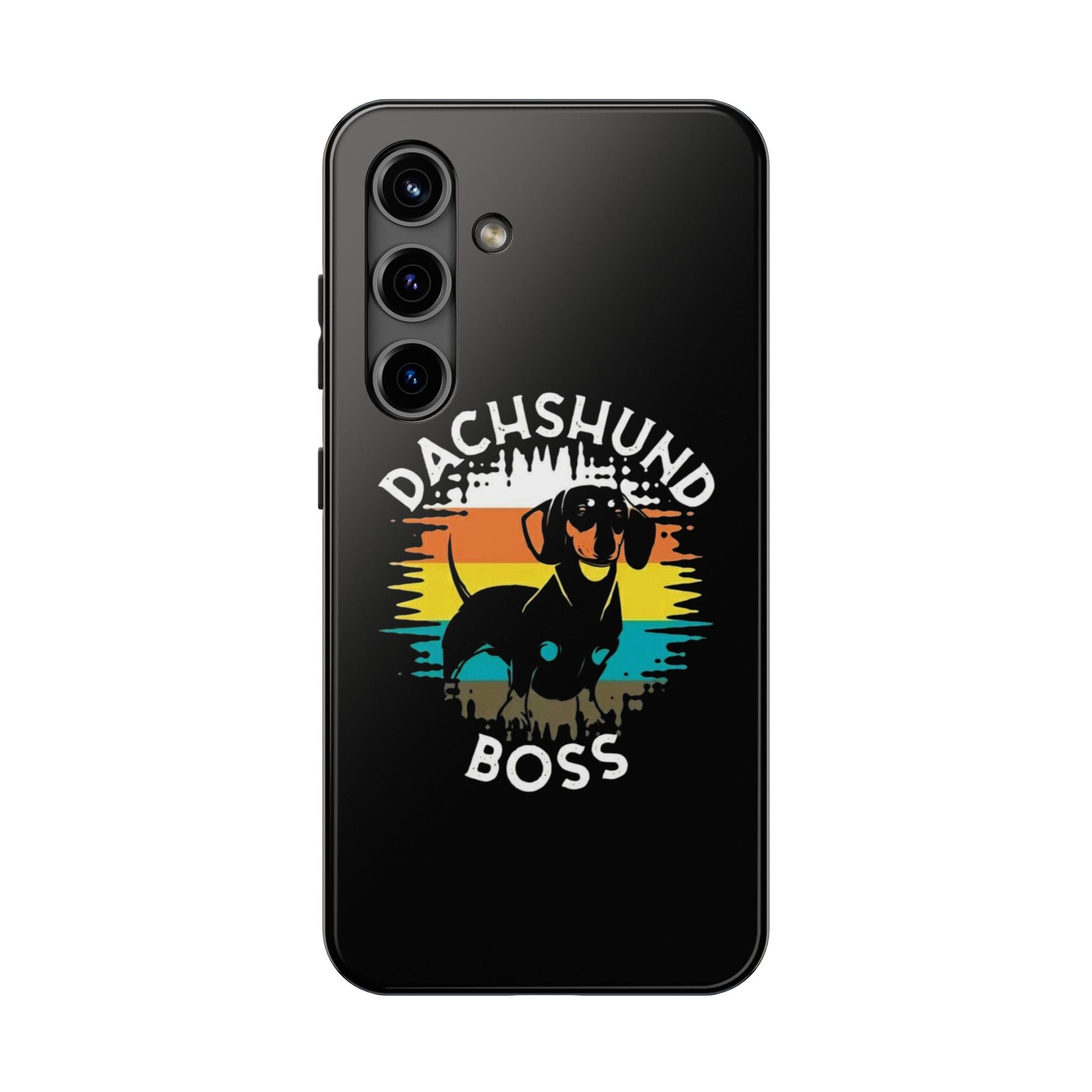 Dachshund Boss Theme Phone Cases for iPhones & Samsung Phones