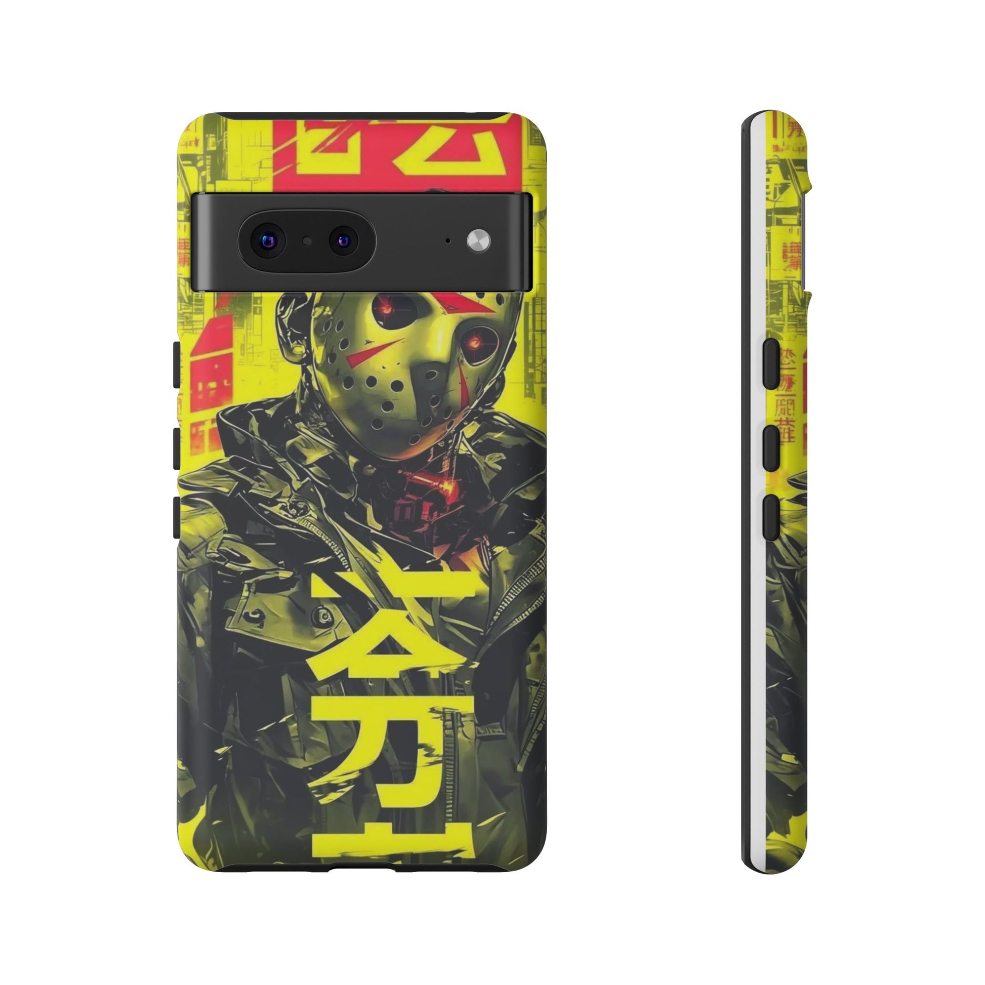Cyberpunk X Jason Voorhees Tough Cases for iPhones, Samsung, and Pixel