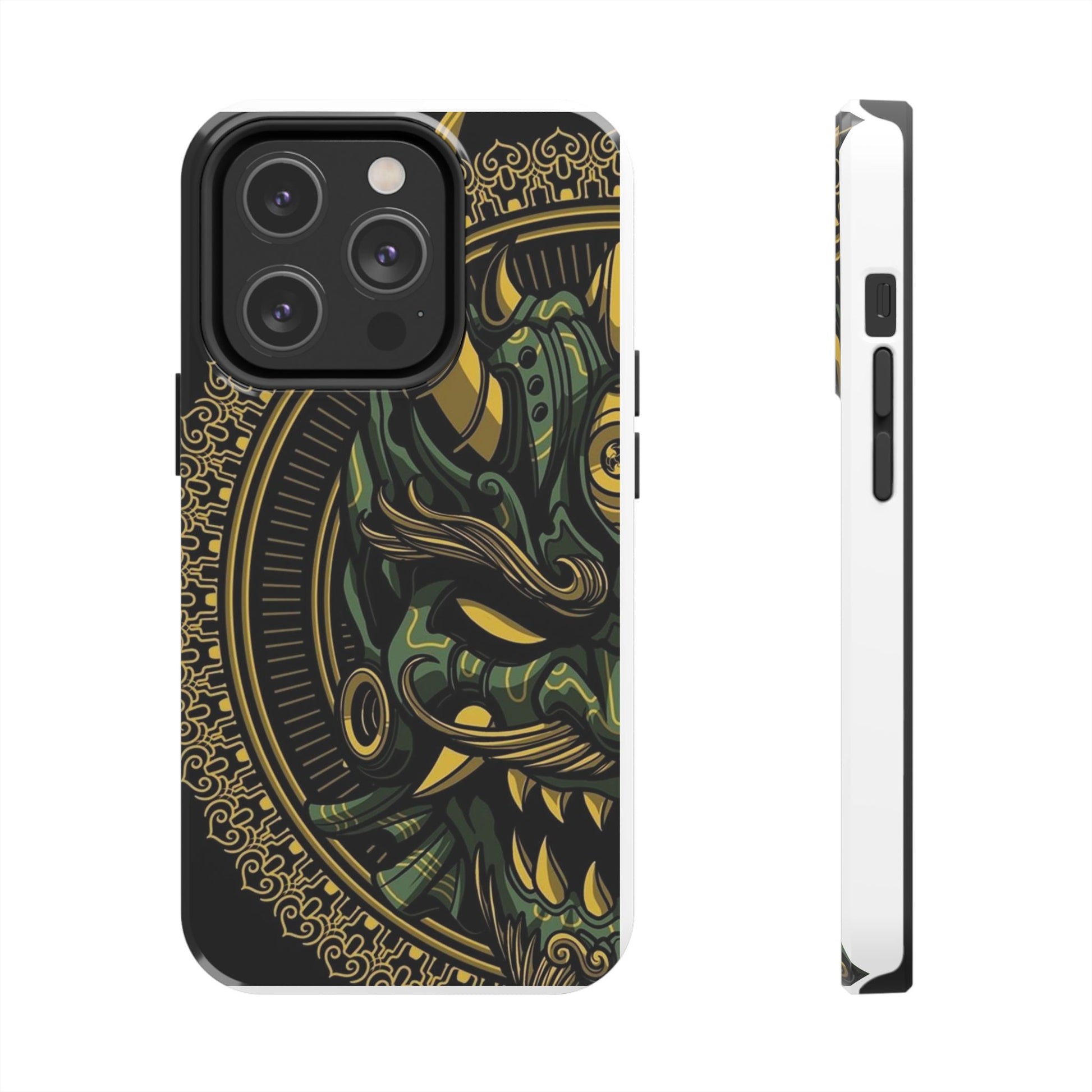 Kabuki Mask Theme Phone Cases for Iphones & Samsung Durable