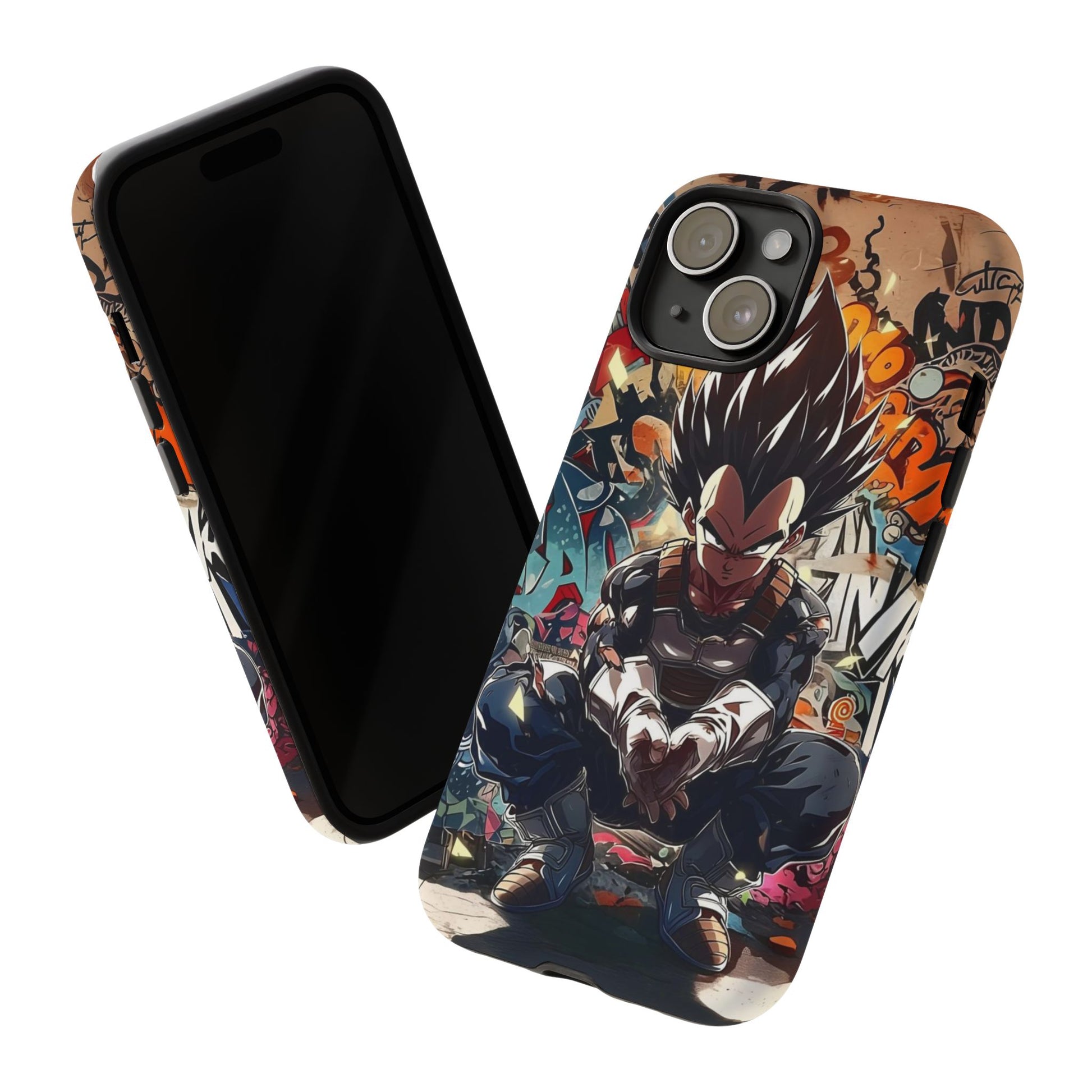 Anime Vegeta Dragon ball Z Tough Cases for iPhones, Samsung, and Pixel