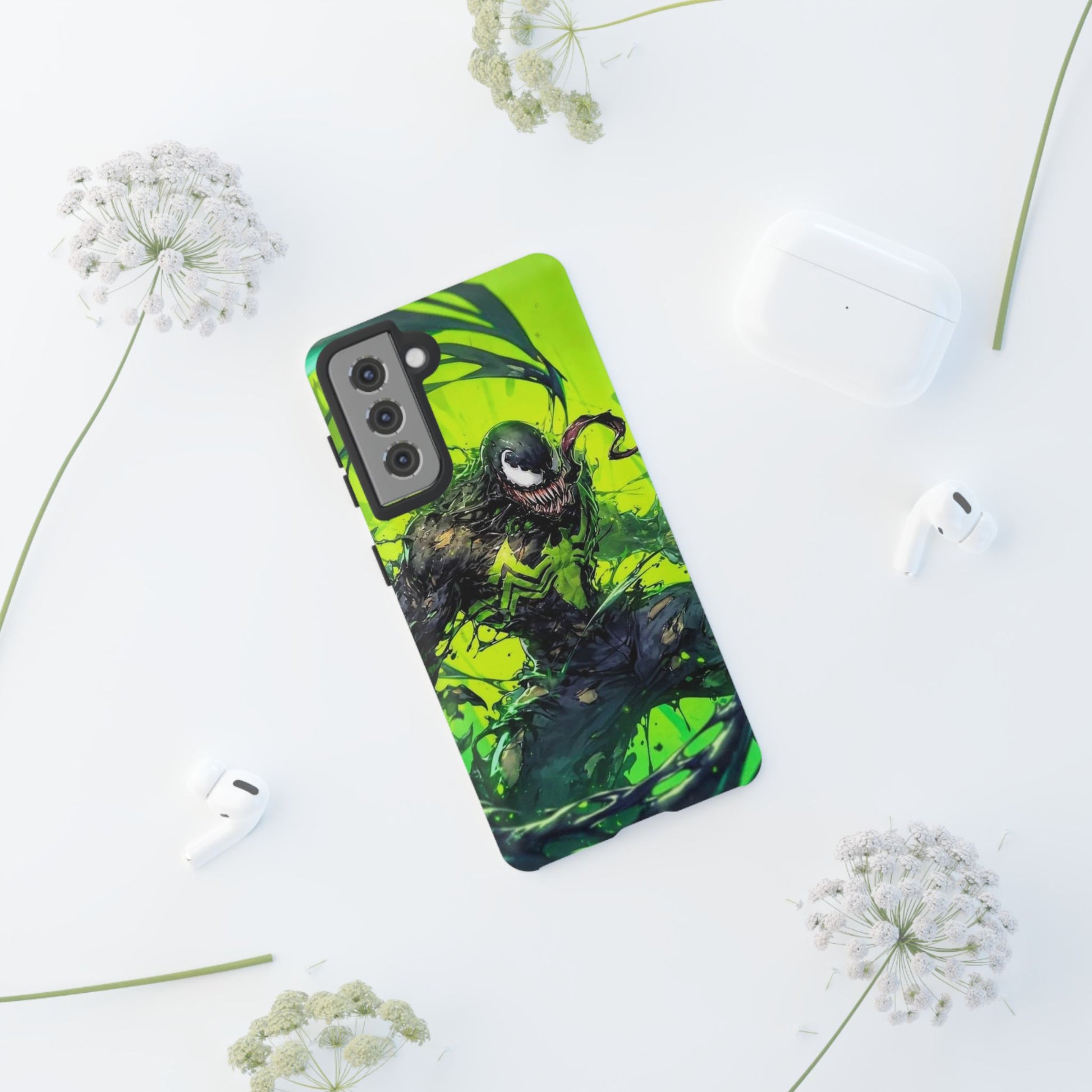 Evil Venom Phone Case, Tough Cases, Marvel Comics Phone for iPhones, Samsung, and Pixel