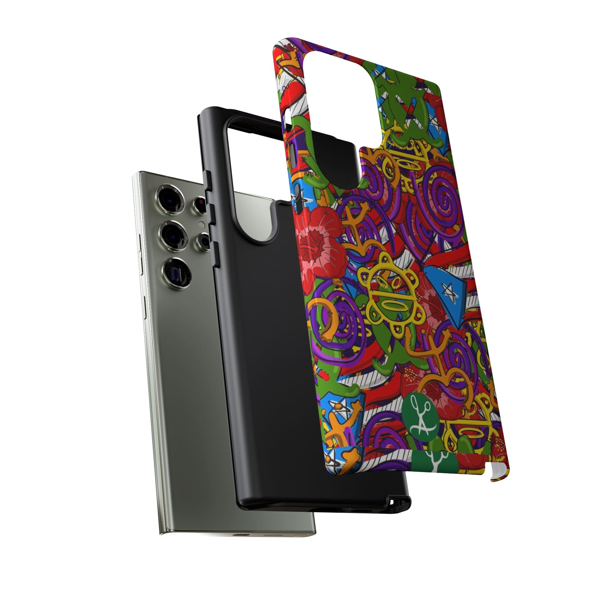 Puerto Rico Taino Tribal Art Tough Cases for iPhones, Samsung, and Pixel