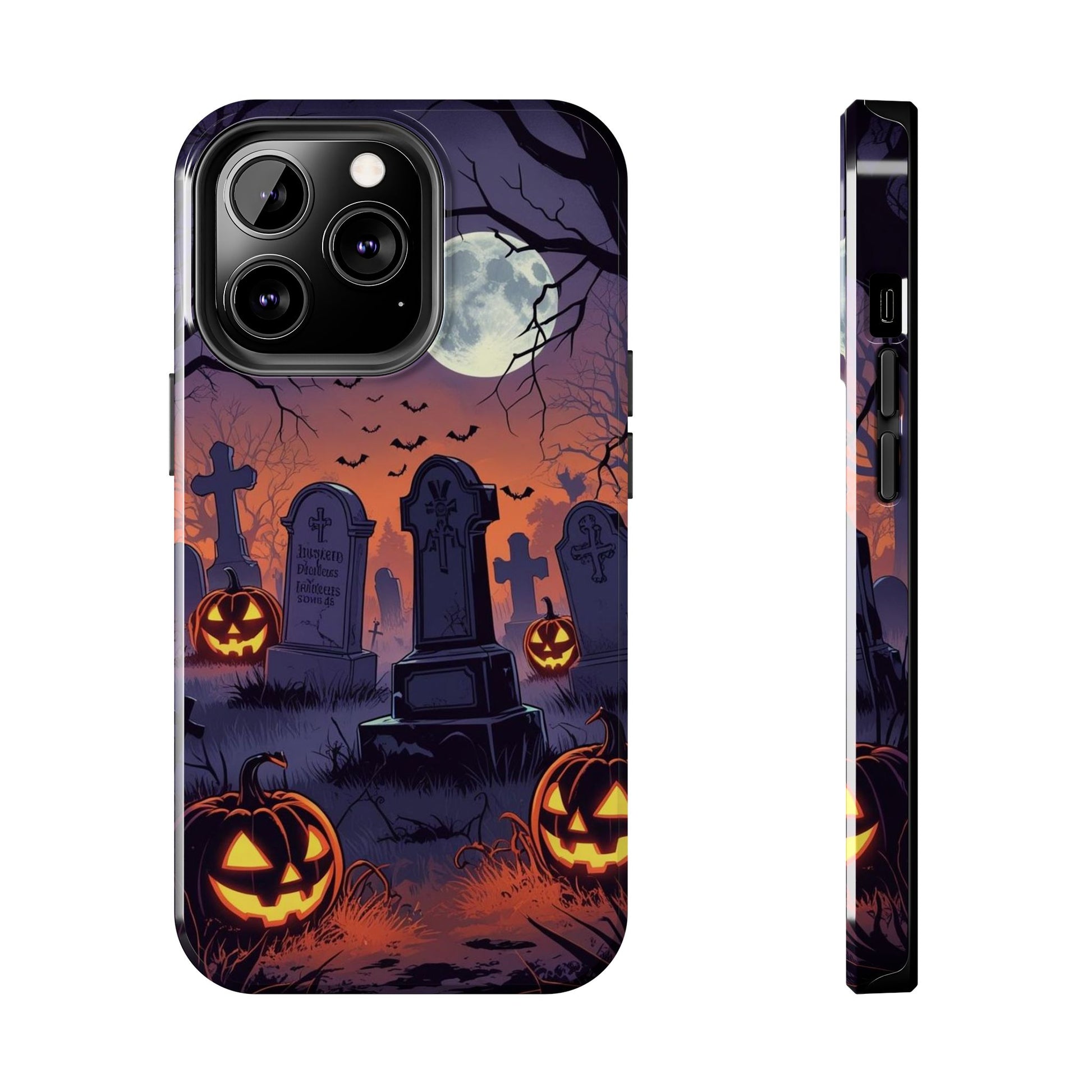 Graveyard Halloween Theme Phone Cases for iPhones & Samsung Phones
