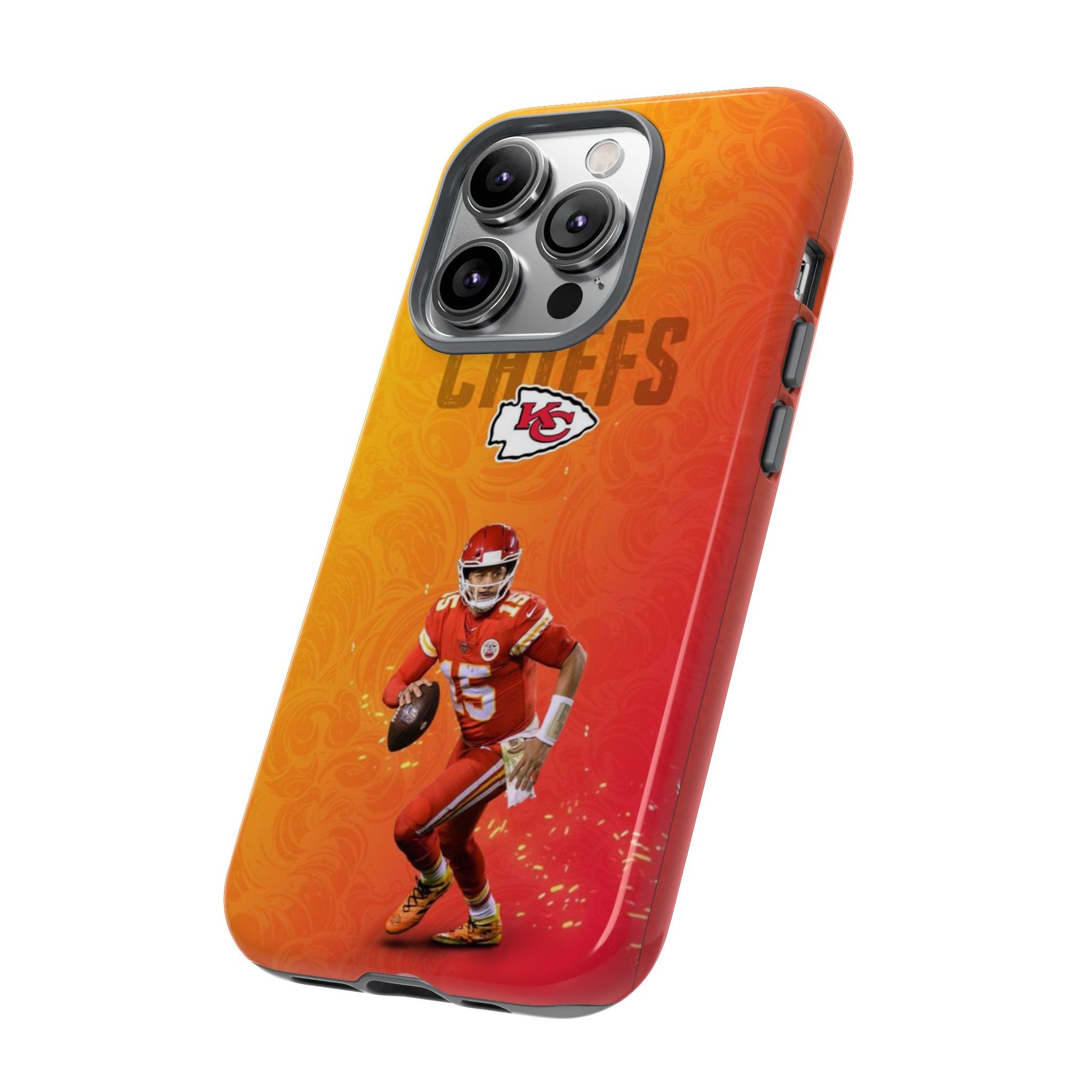 Kansas City Chiefs Patrick Mahomes Football Tough Cases for iPhones, Samsung, and Pixel