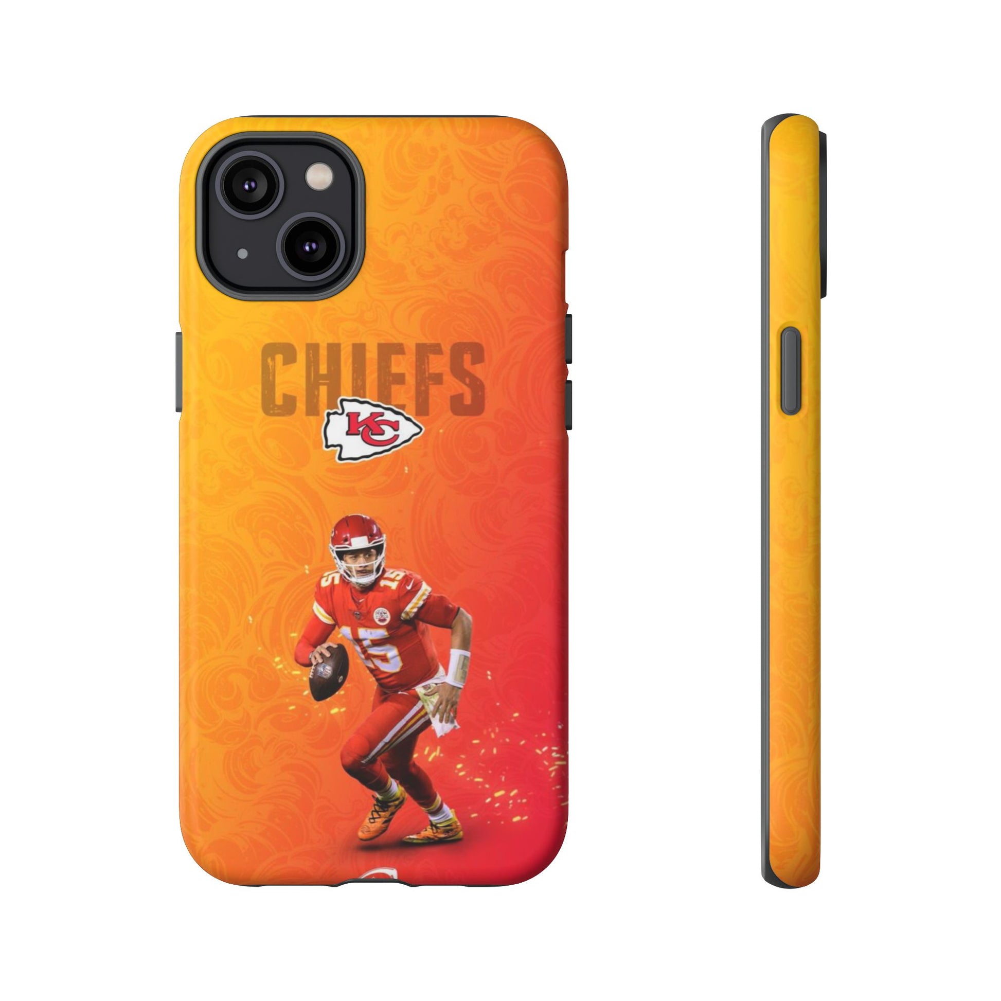 Kansas City Chiefs Patrick Mahomes Football Tough Cases for iPhones, Samsung, and Pixel