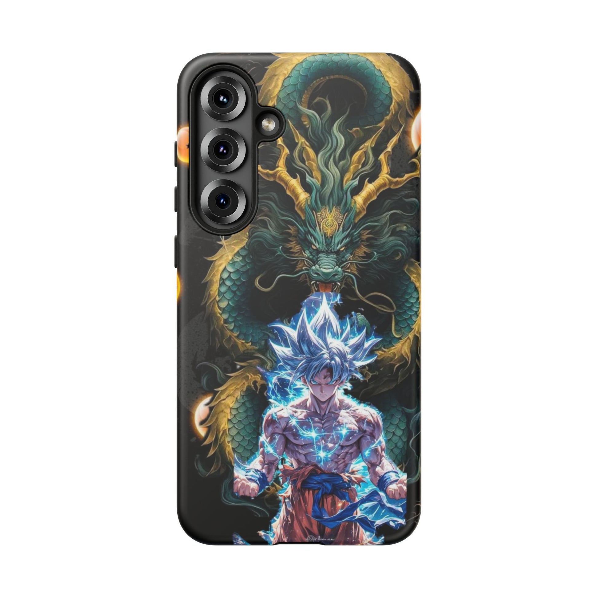Anime Goku x Shenron Dragonball Z Tough Cases for iPhones, Samsung, and Pixel
