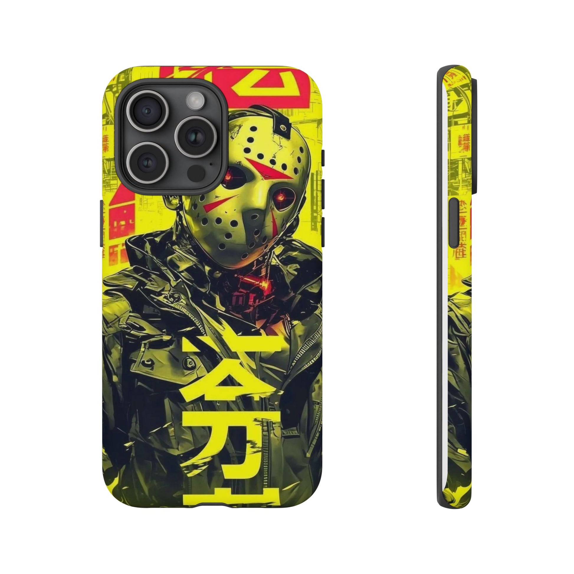 Cyberpunk X Jason Voorhees Tough Cases for iPhones, Samsung, and Pixel