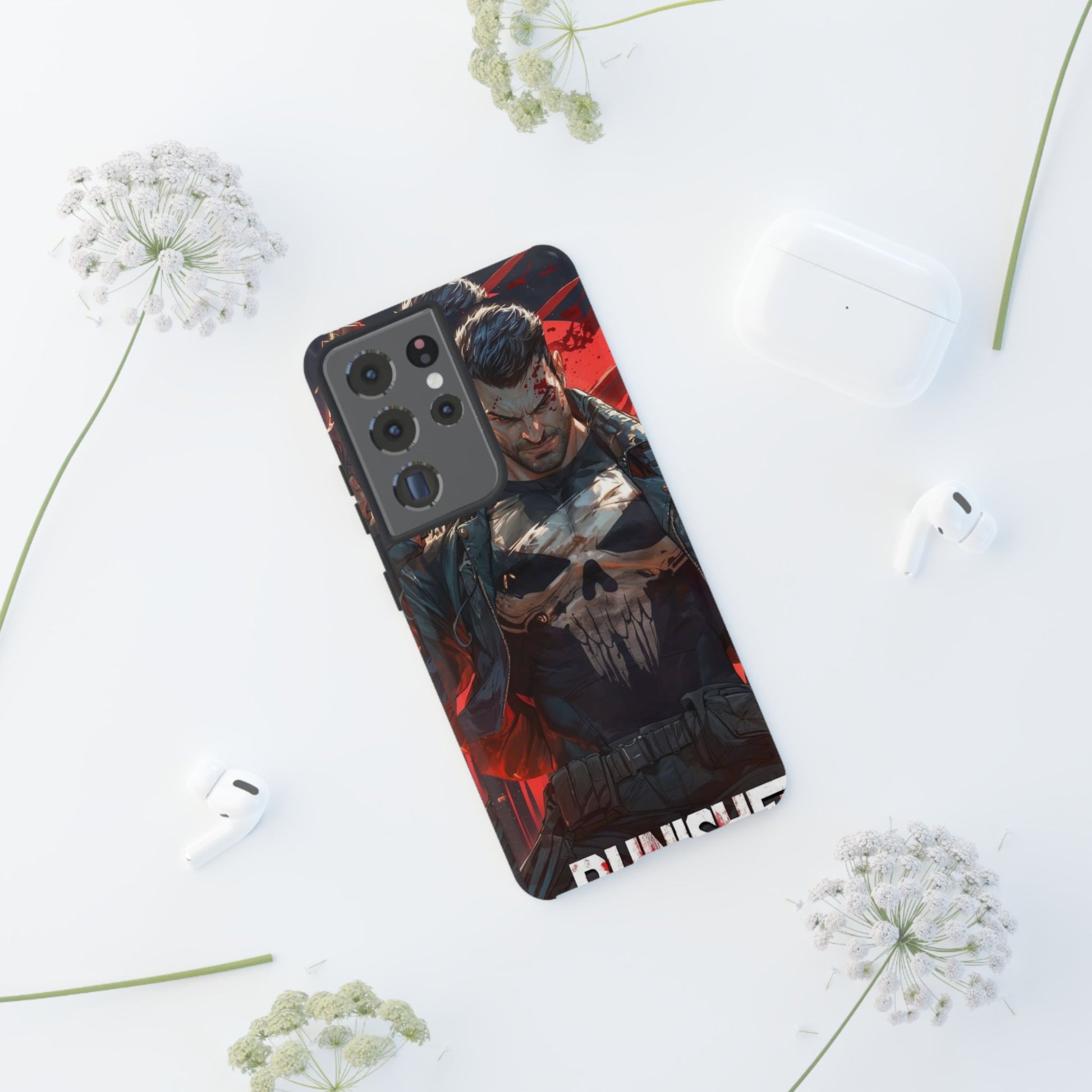 Punisher Tough Cases for iPhones, Samsung, and Pixel