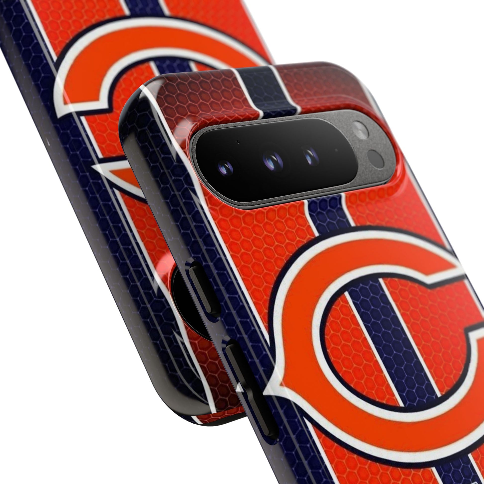 Chicago Bears Stripes Football Phone Case, Tough Cases for iPhones, Samsung, and Pixel
