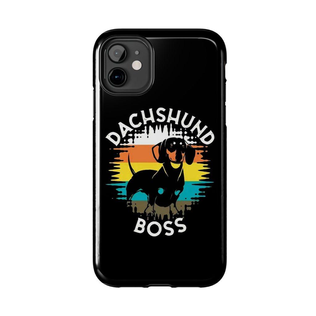 Dachshund Boss Theme Phone Cases for iPhones & Samsung Phones