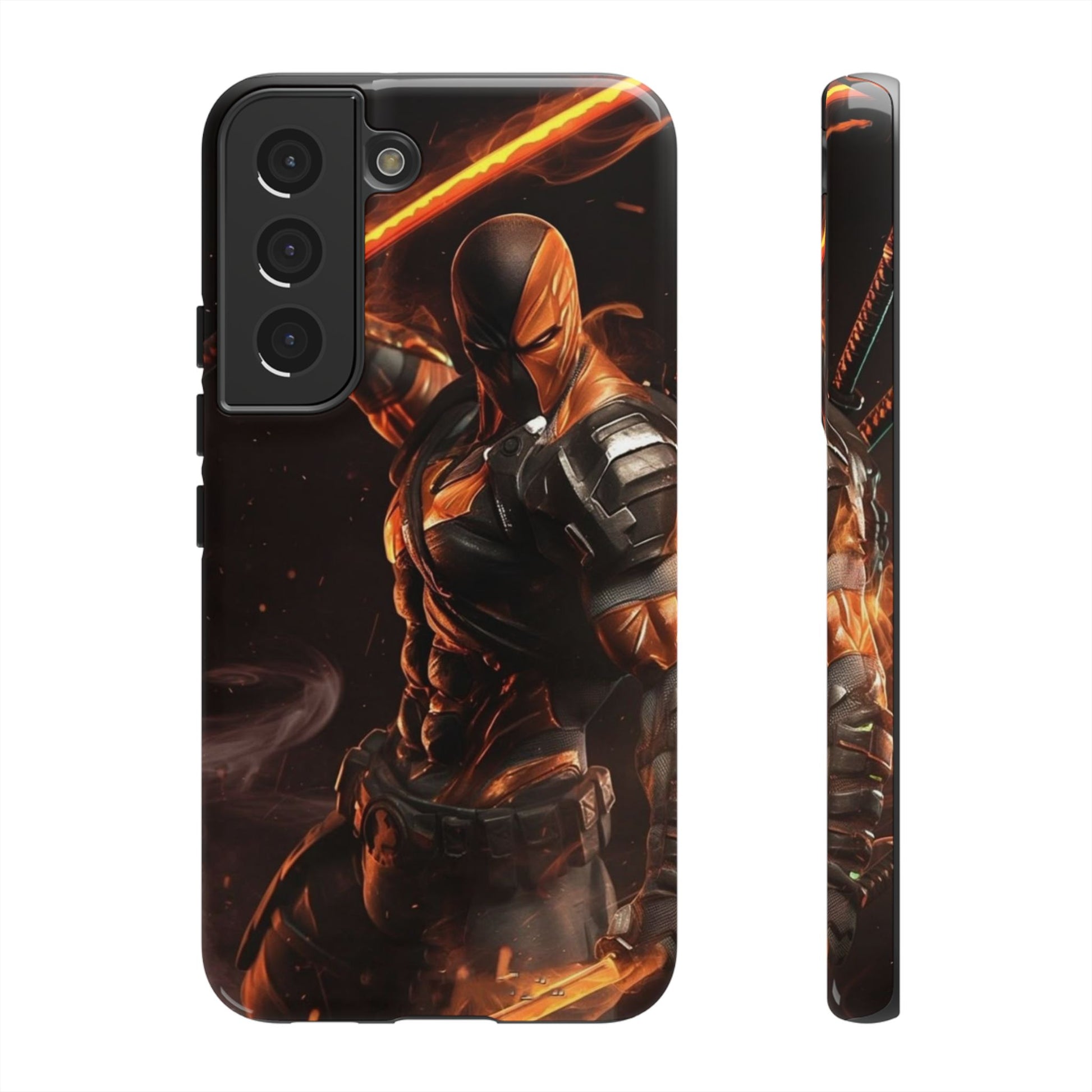 DC Comics Death Stroke Tough Cases for iPhones, Samsung, and Pixel