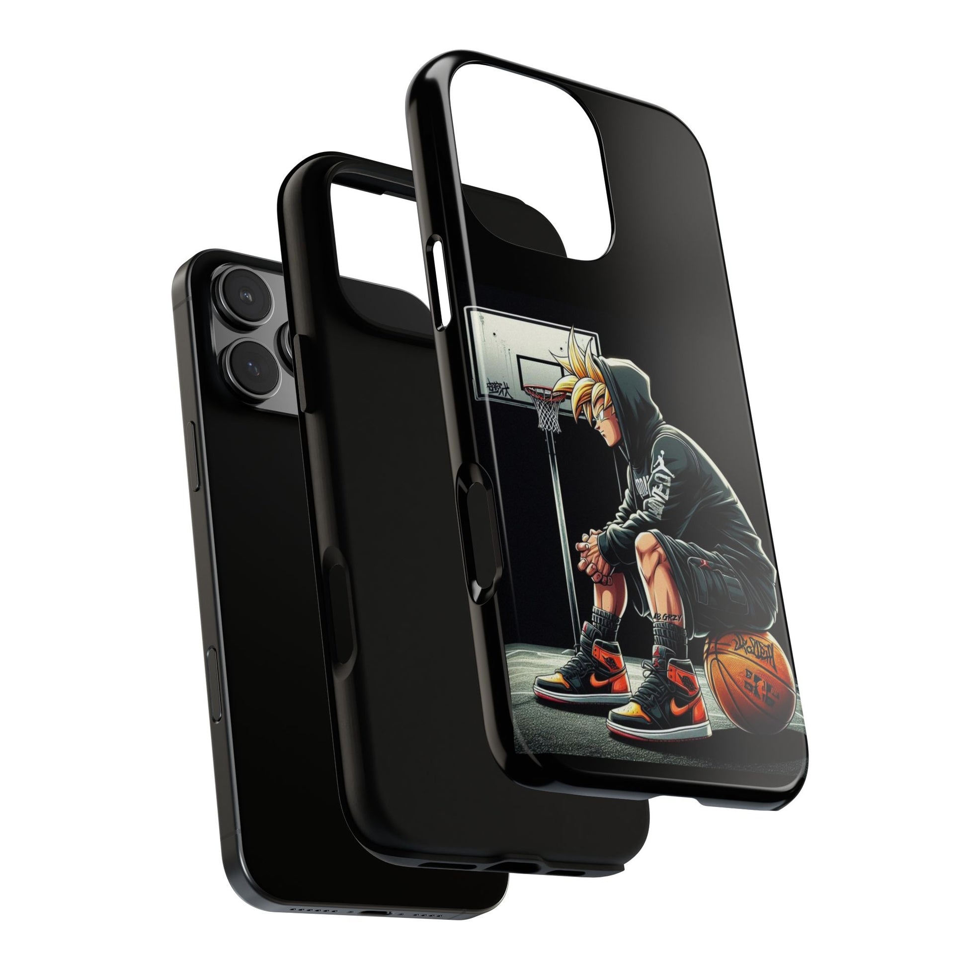 Son Goku Basketball Tough Cases for iPhones, Samsung, and Pixel