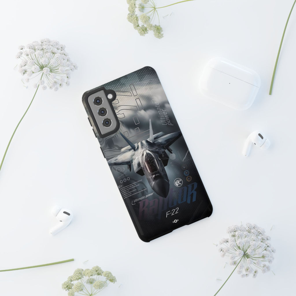 F-22 Raptor Fighter Jet Tough Cases for iPhones, Samsung, and Pixel