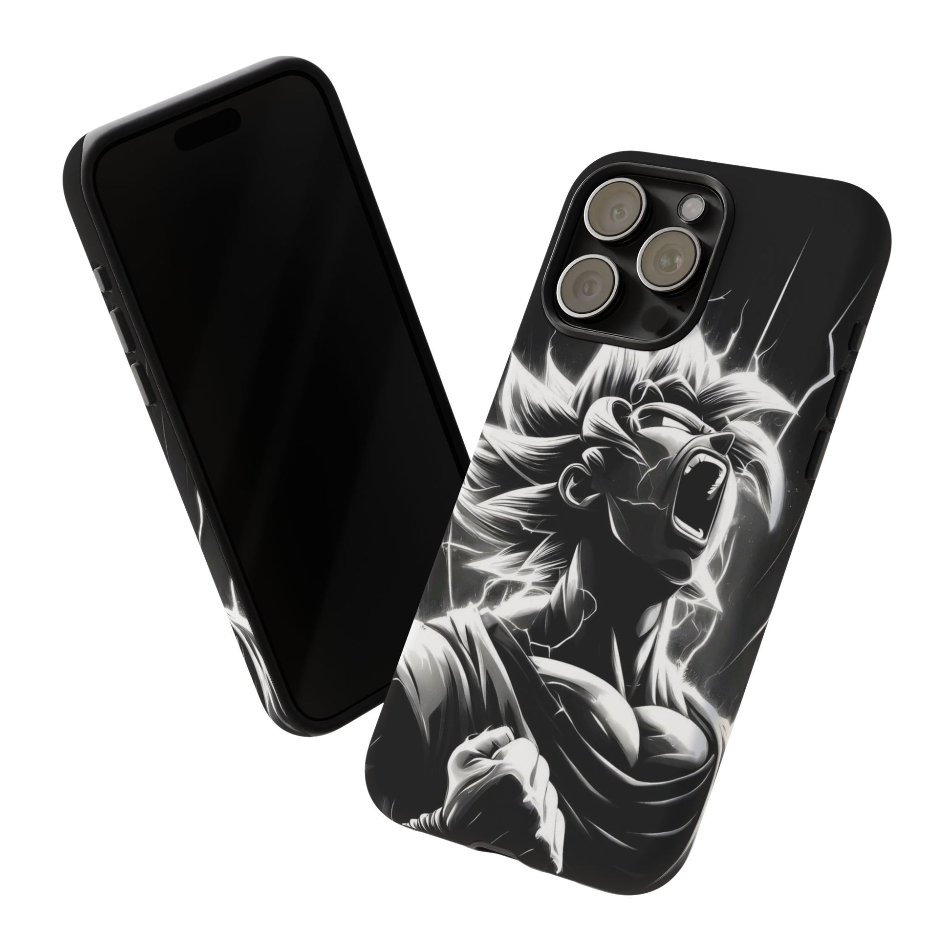 Anime Saiyan Rage Dragon ball Z Tough Cases for iPhones, Samsung, and Pixel