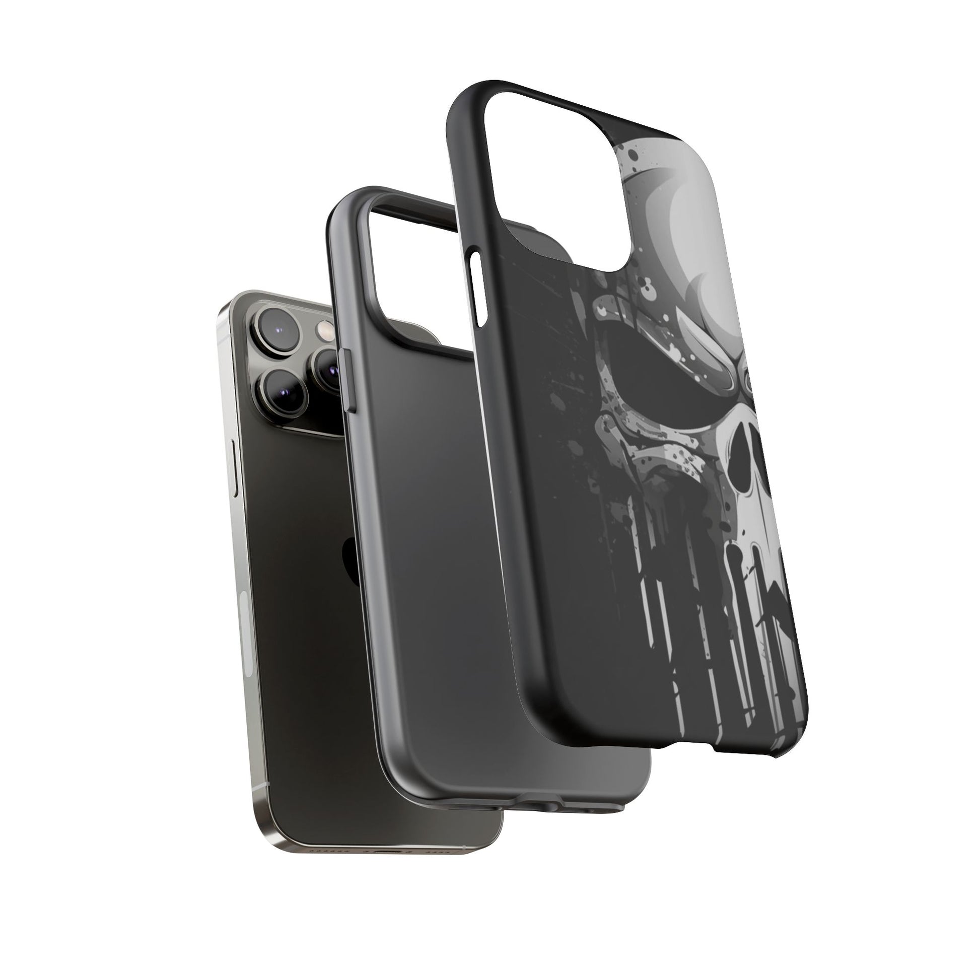 Punisher Skull Tough Cases for iPhones, Samsung, and Pixel