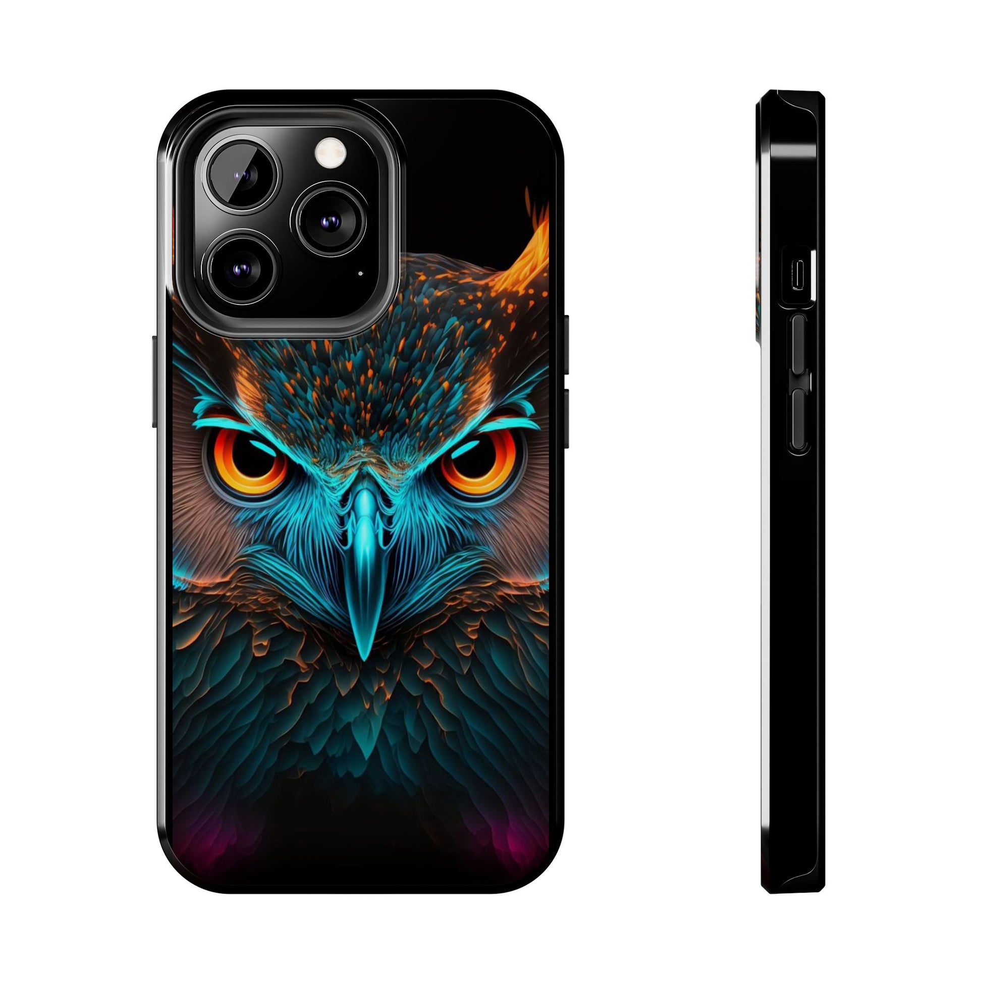 Neon Owl Theme Phone Cases for iPhones & Samsung Phones