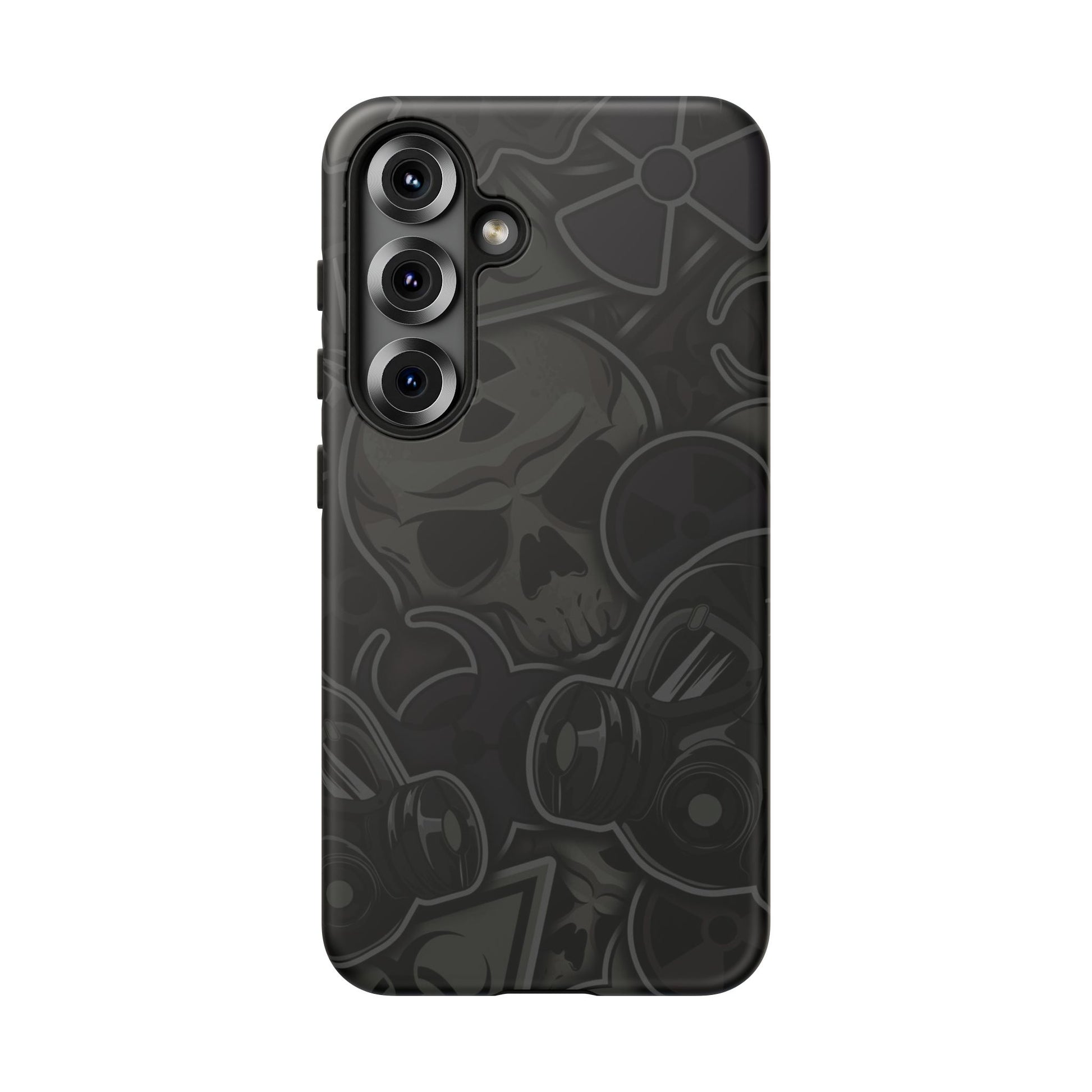 Tough Cases Phone Case, Edgy Skull Design Phone Cover, Gothic Cell Phone Shell
