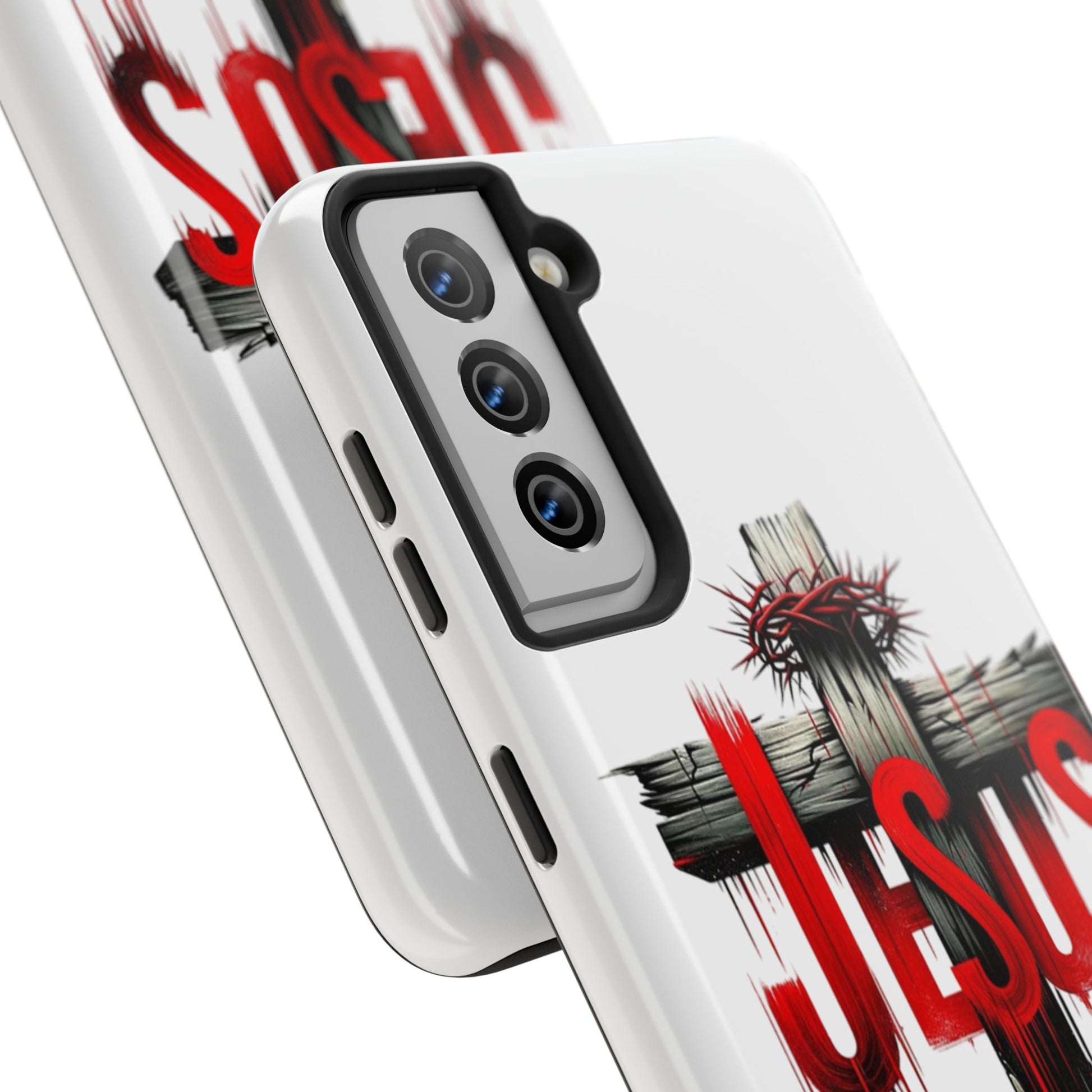 Jesus Cross and Crown Christian Theme Phone Cases for iPhones & Samsung Phones