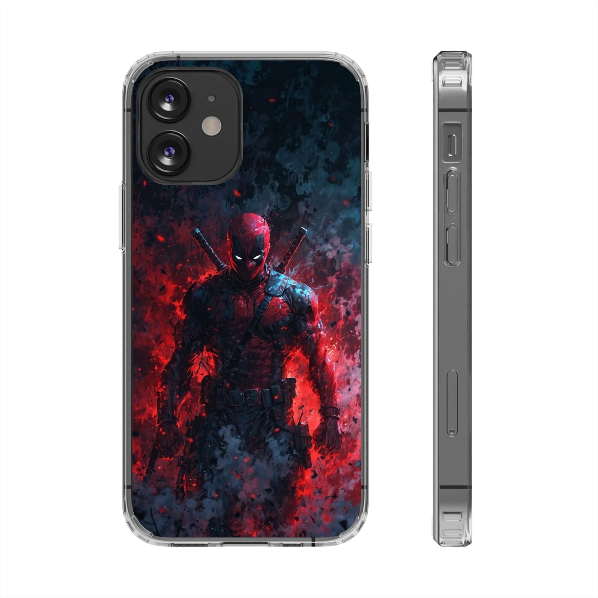Phone Case, Deadpool Inspired Abstract art, Iphone, Samsung case