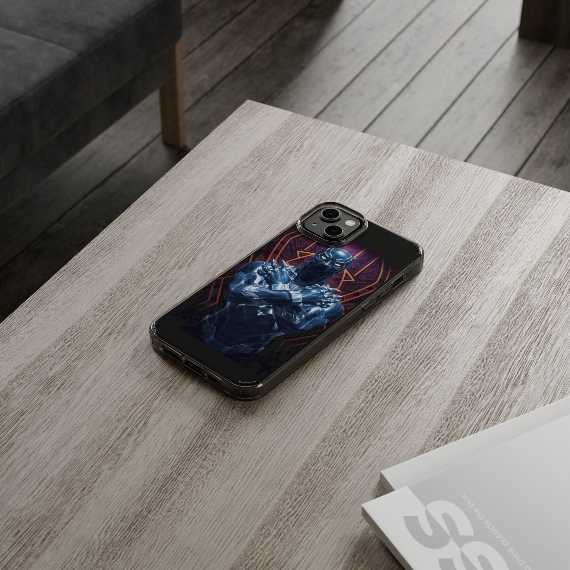 Black Panther Super Hero iPhone & Samsung Case, Wireless Charging compatible