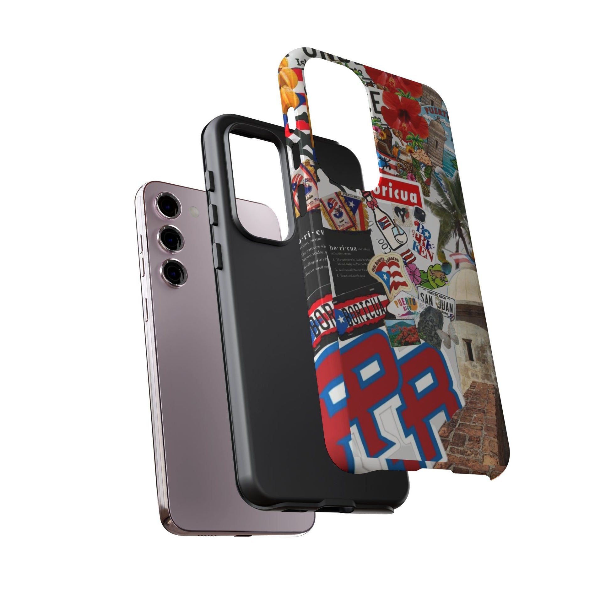 Puerto Rico Boricua Art Tough Cases for iPhones, Samsung, and Pixel