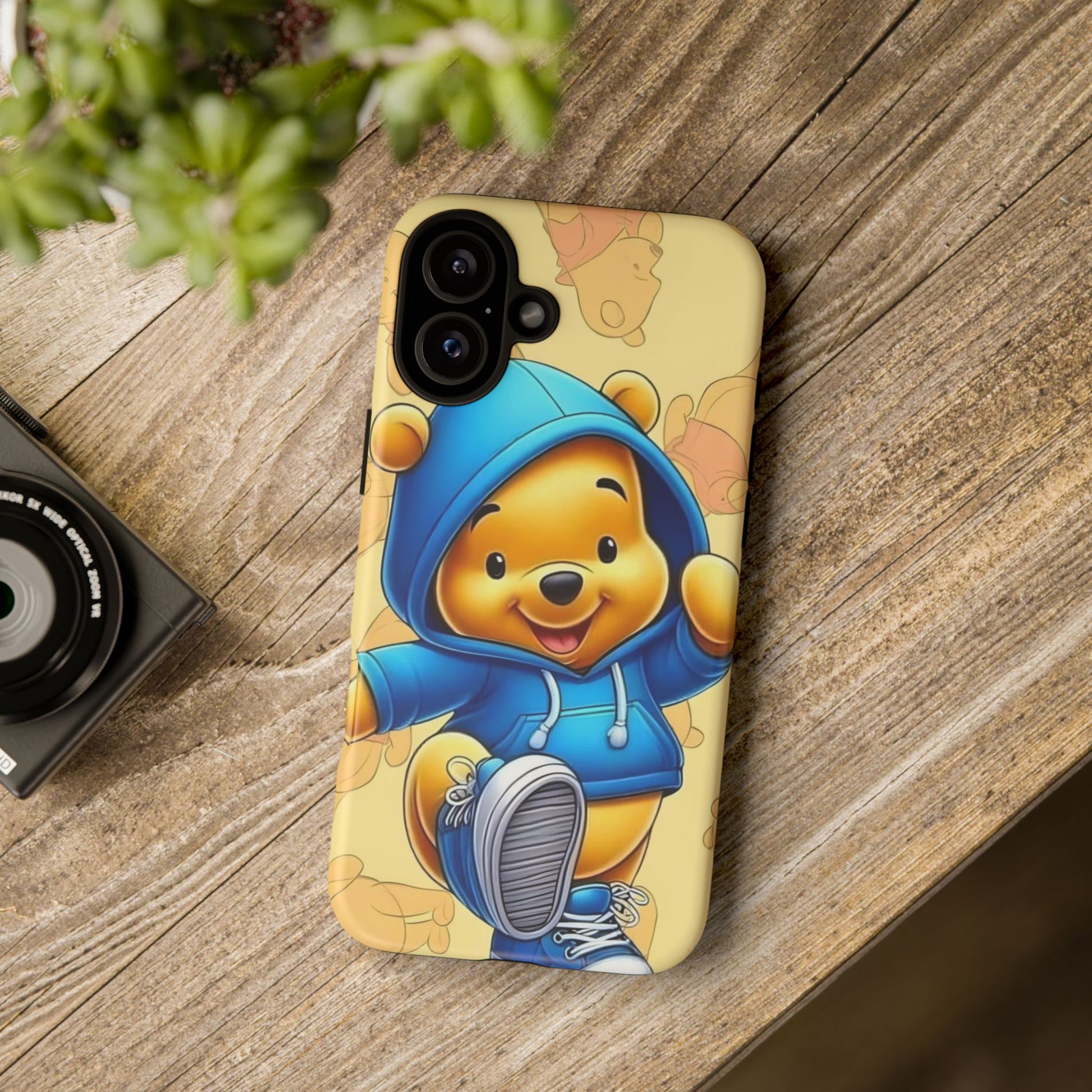 Cute Pooh Bear Phone Case, Tough Case