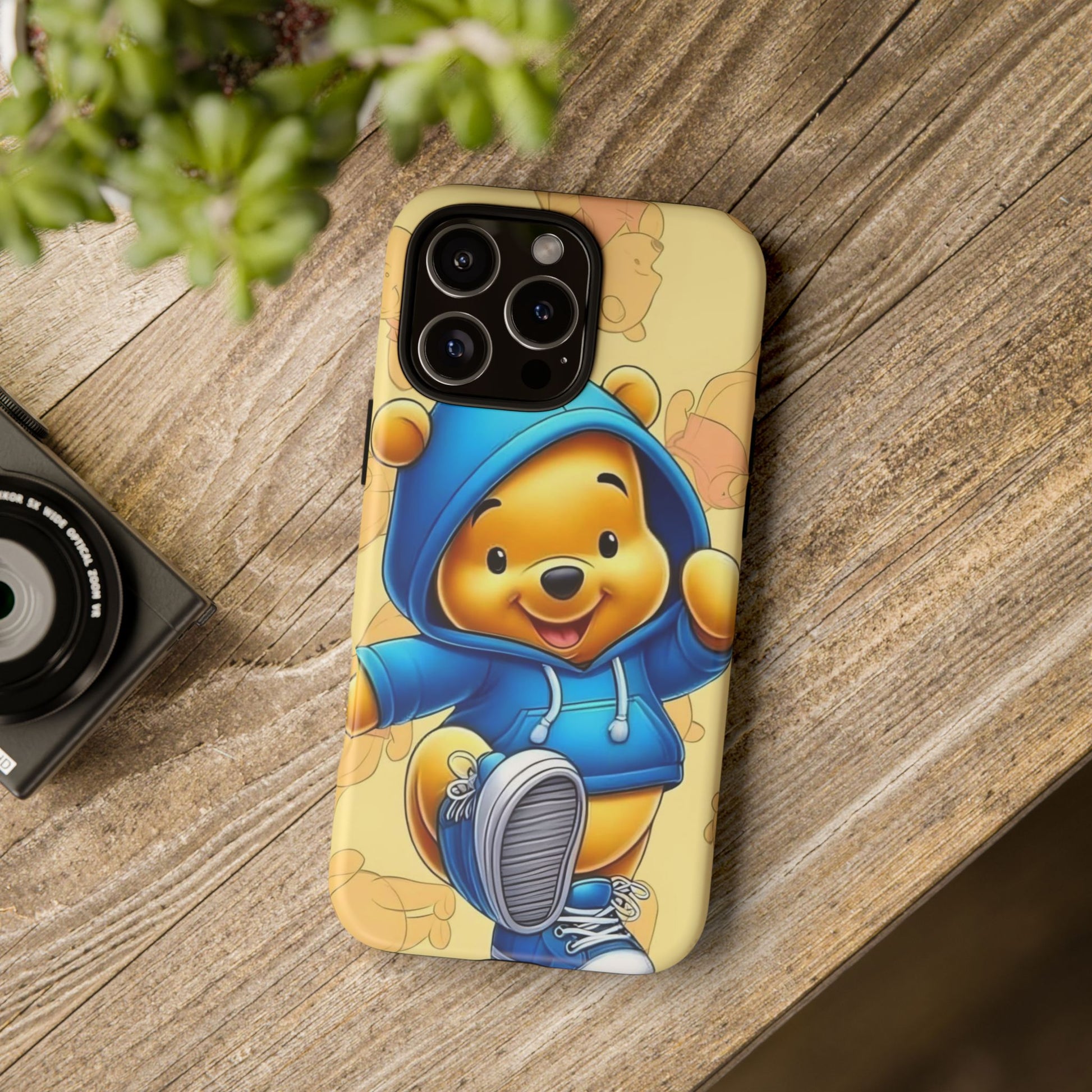 Cute Pooh Bear Phone Case, Tough Case