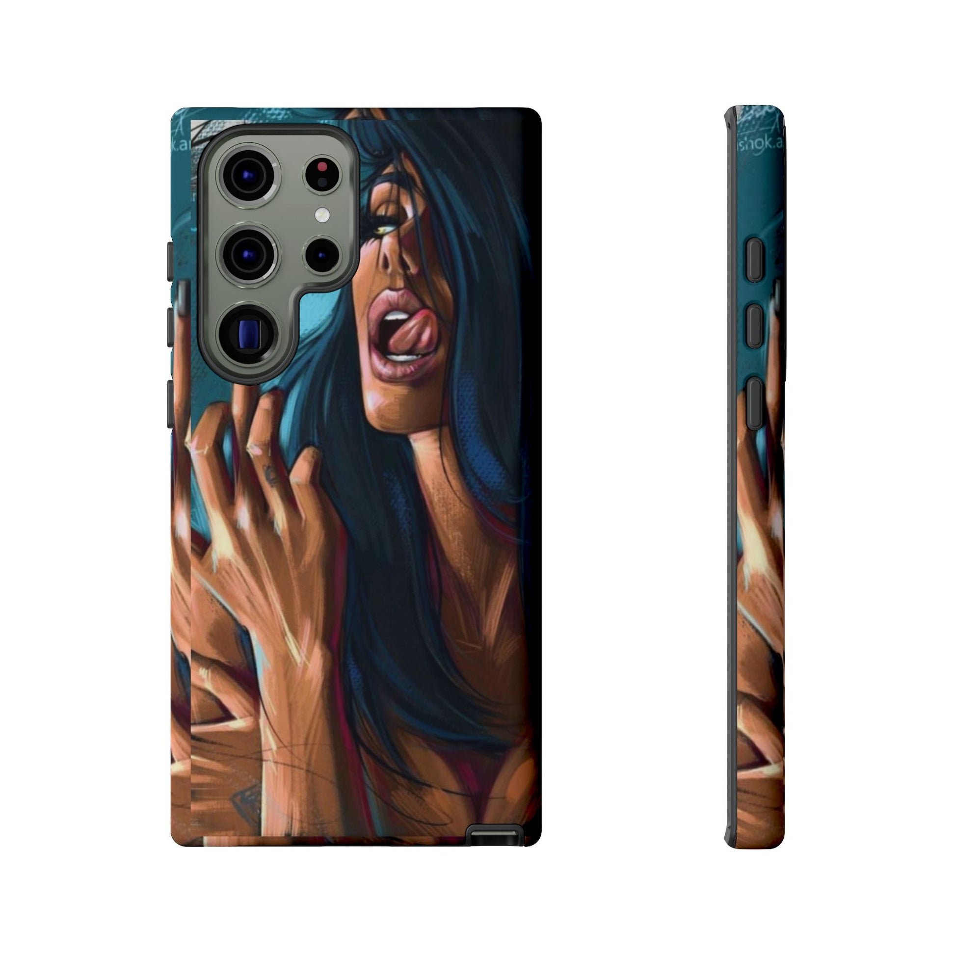 Tough Girl Theme Urban Design Cases for iPhones, Samsung, and Pixel