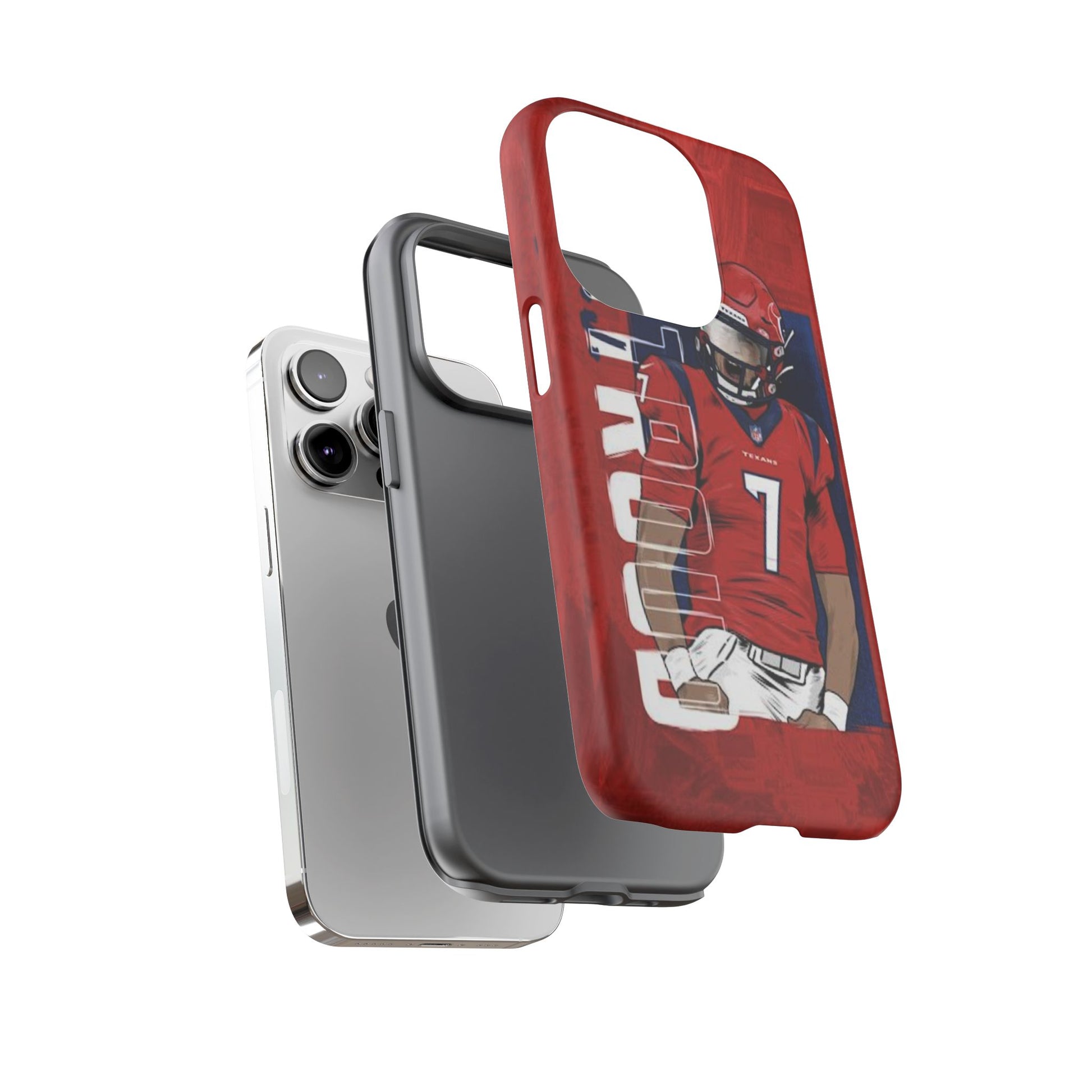 Houston Texans Football CJ Stroud Tough Cases for iPhones, Samsung, and Pixel