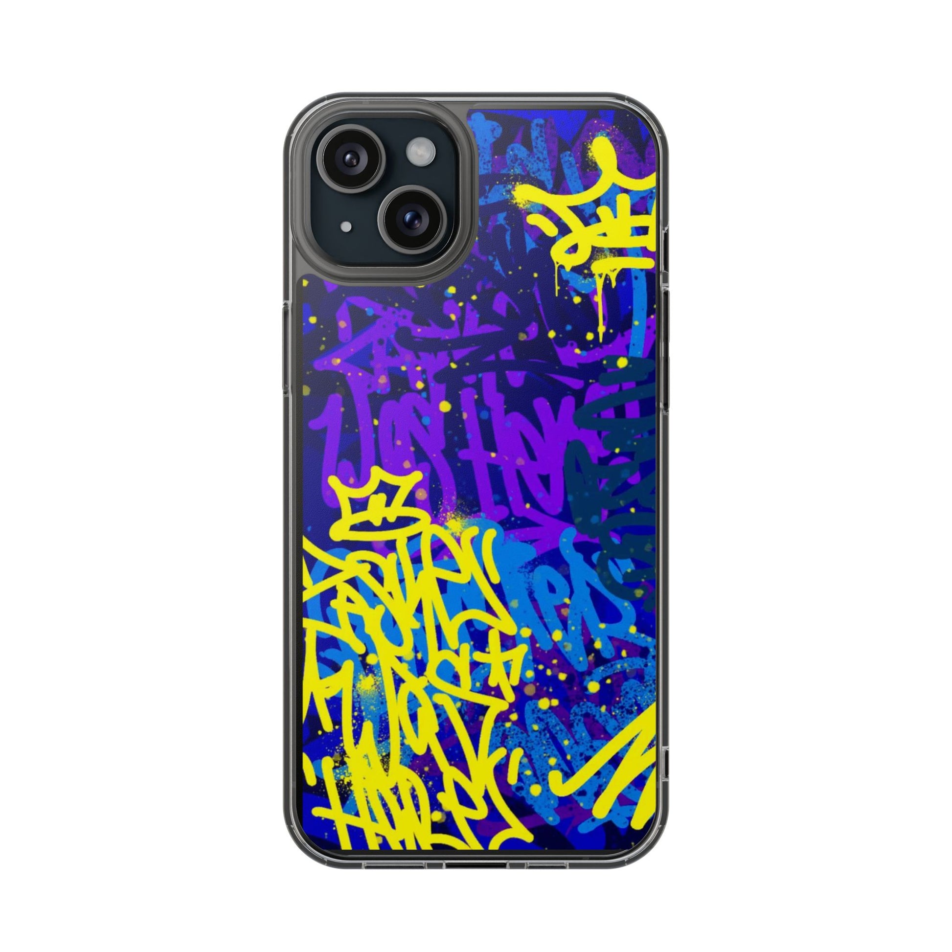 Phone Case, Graffiti Hip Hop Design for Select Iphones and Samsung, Clear Cover,