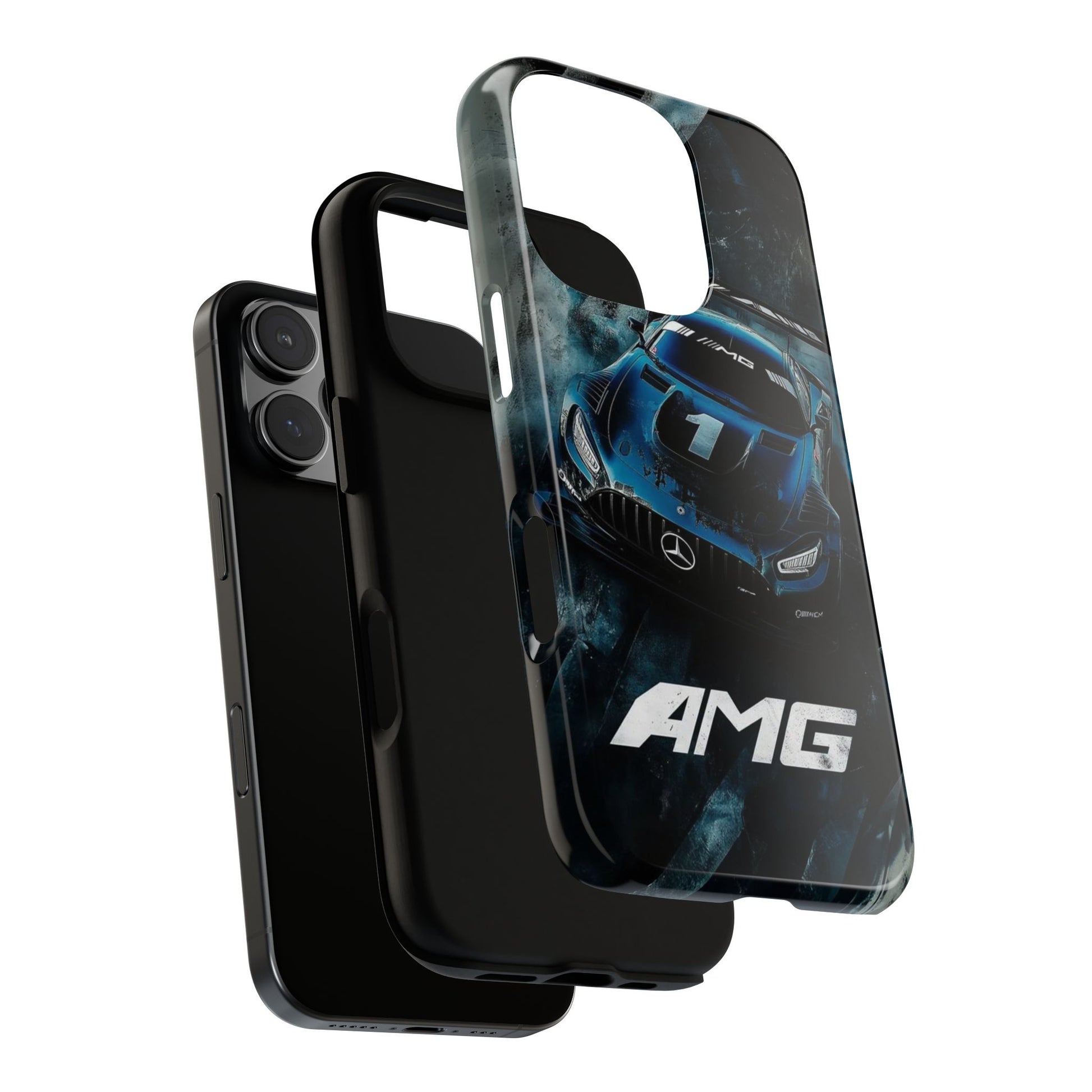 Mercedes AMG Racing Car Tough Cases for iPhones, Samsung, and Pixel