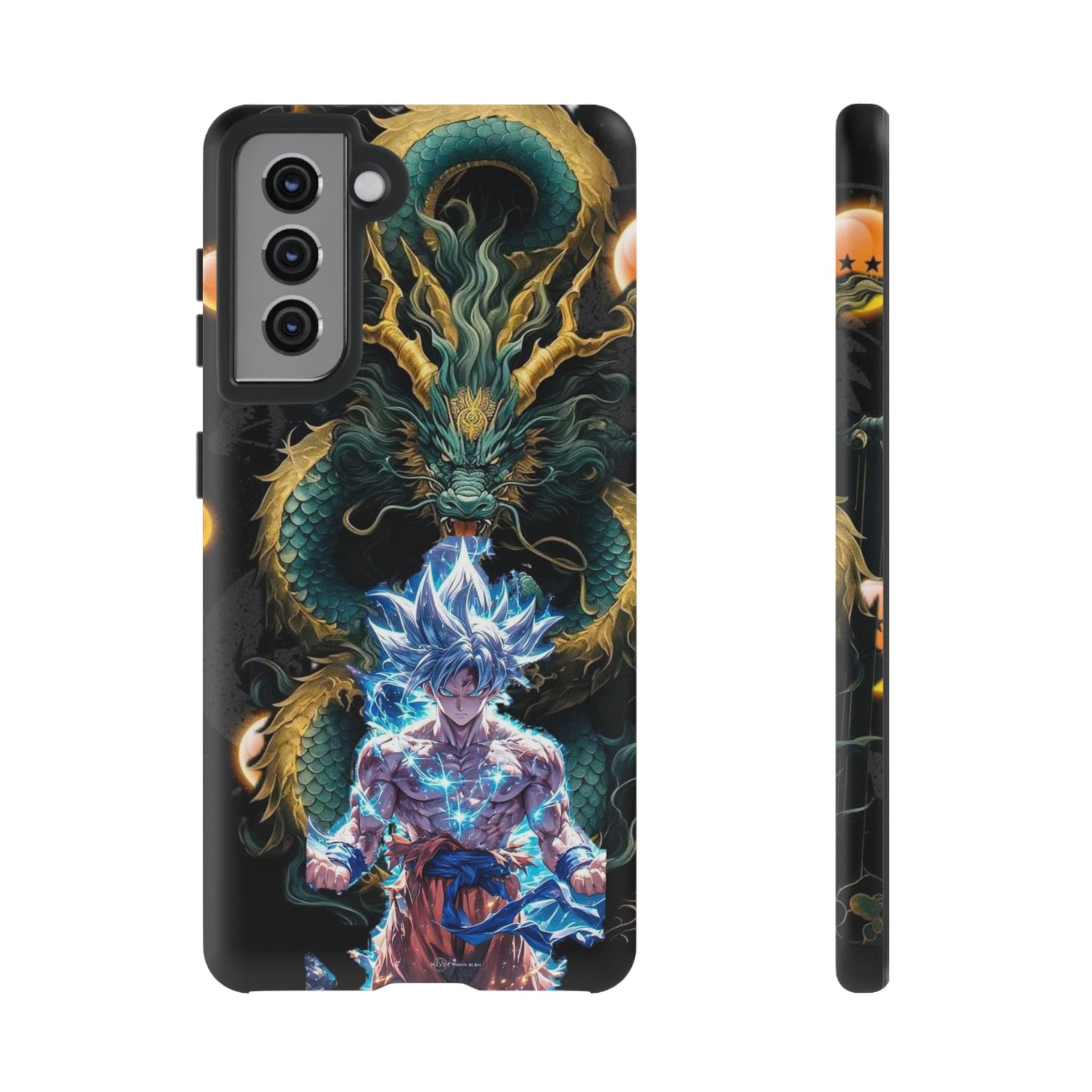 Anime Goku x Shenron Dragonball Z Tough Cases for iPhones, Samsung, and Pixel