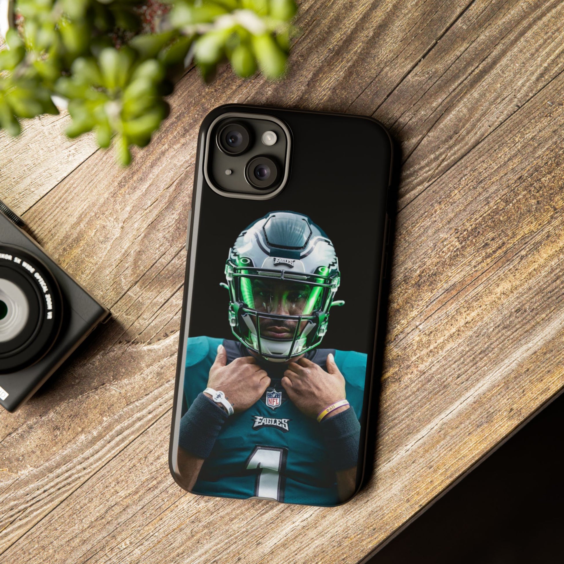 Eagles Football Jalen Hurts Tough Cases for iPhones, Samsung, and Pixel