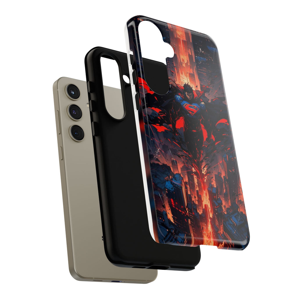 Anime Superman Tough Cases for iPhones, Samsung, and Pixel