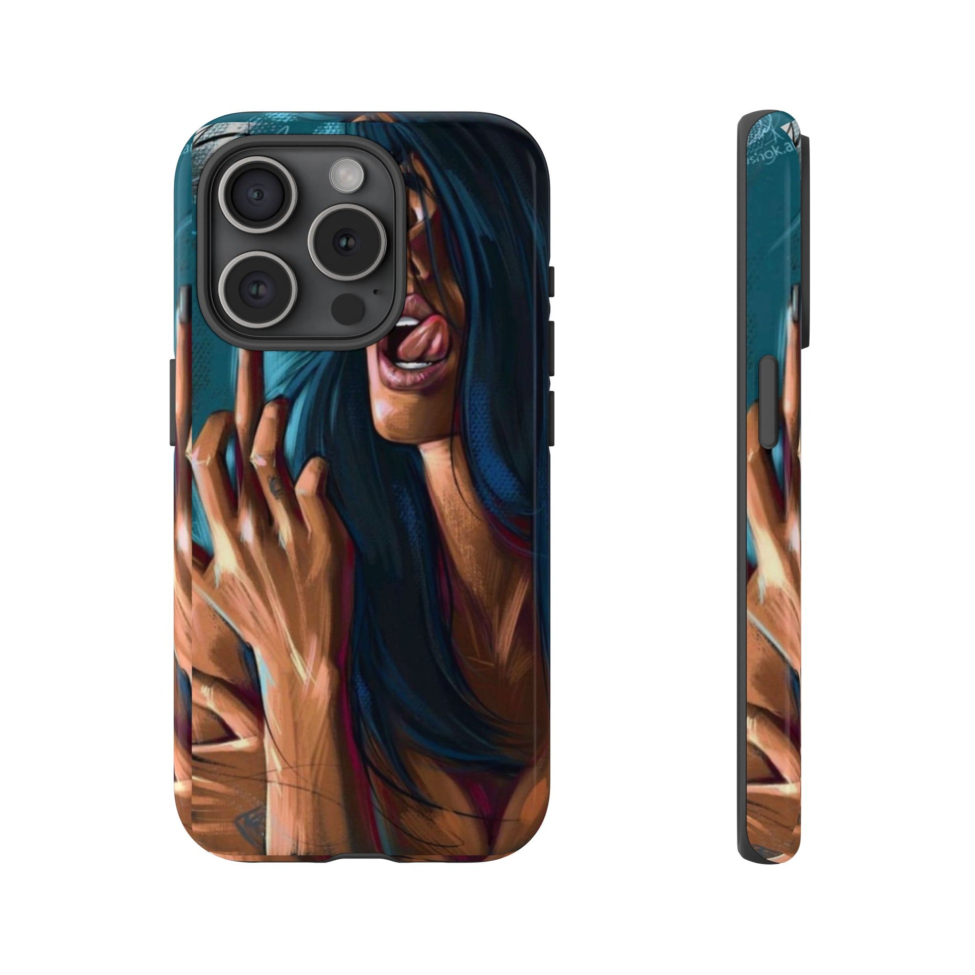 Tough Girl Theme Urban Design Cases for iPhones, Samsung, and Pixel