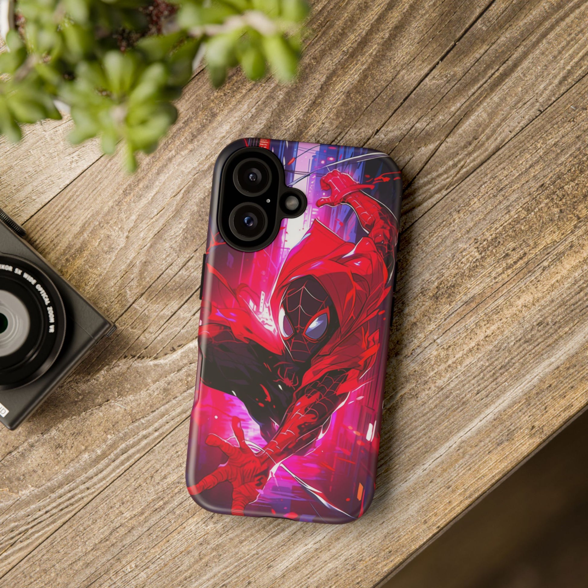 Miles Morales Spiderman Phone Case, Tough Cases for iPhones, Samsung, and Pixel