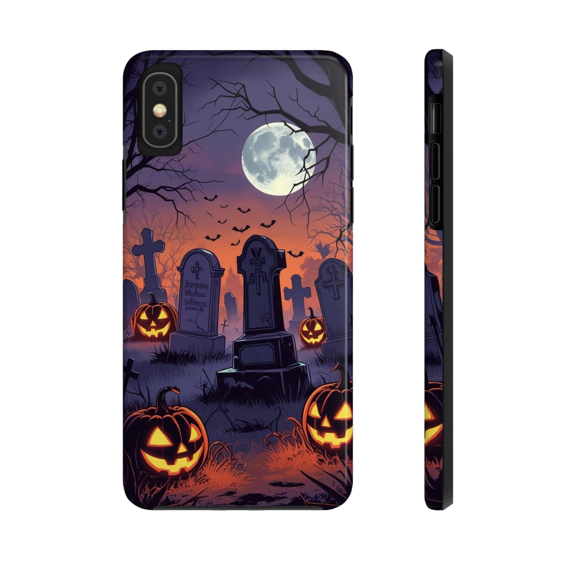Graveyard Halloween Theme Phone Cases for iPhones & Samsung Phones