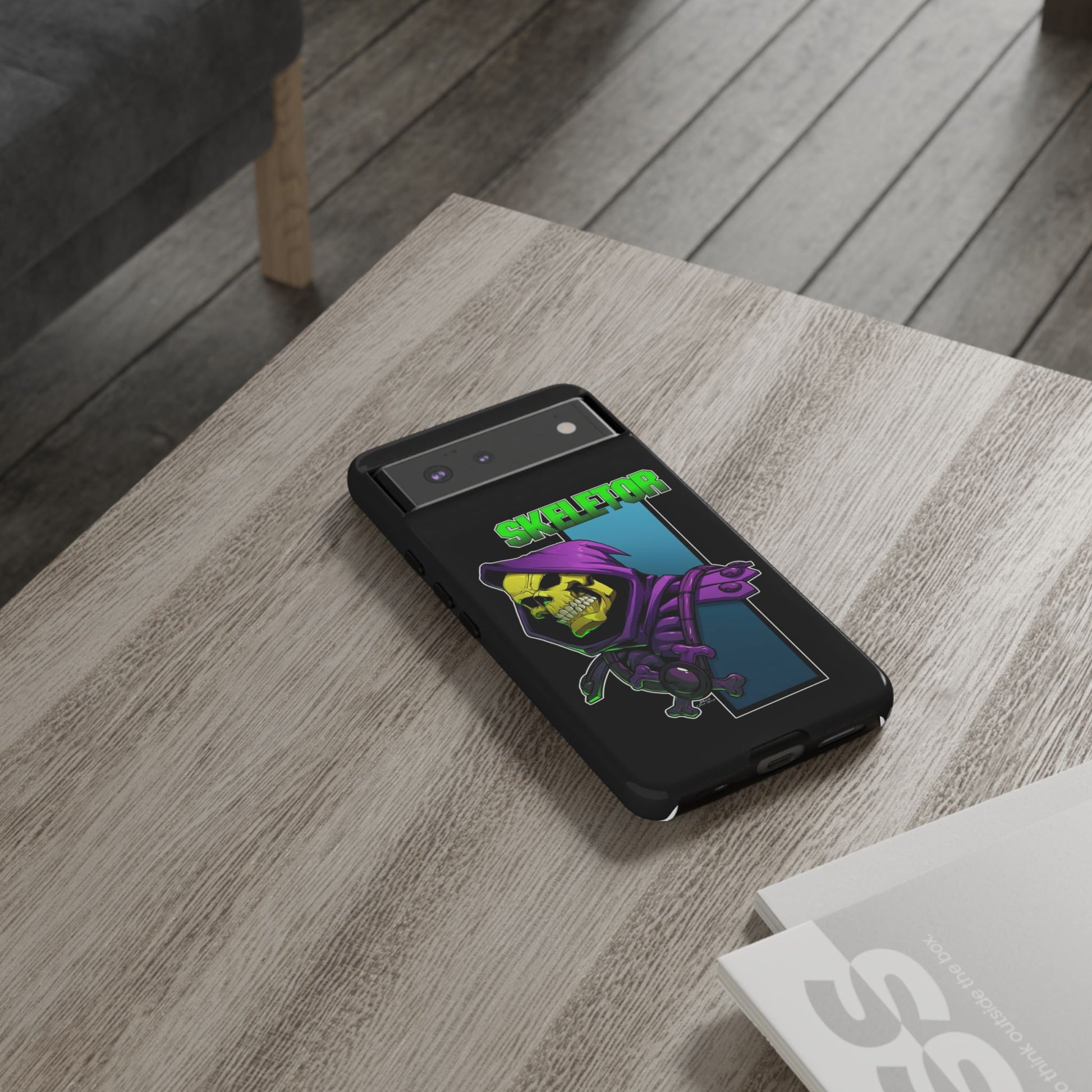 Skeletor Tough Cases for iPhones, Samsung, and Pixel