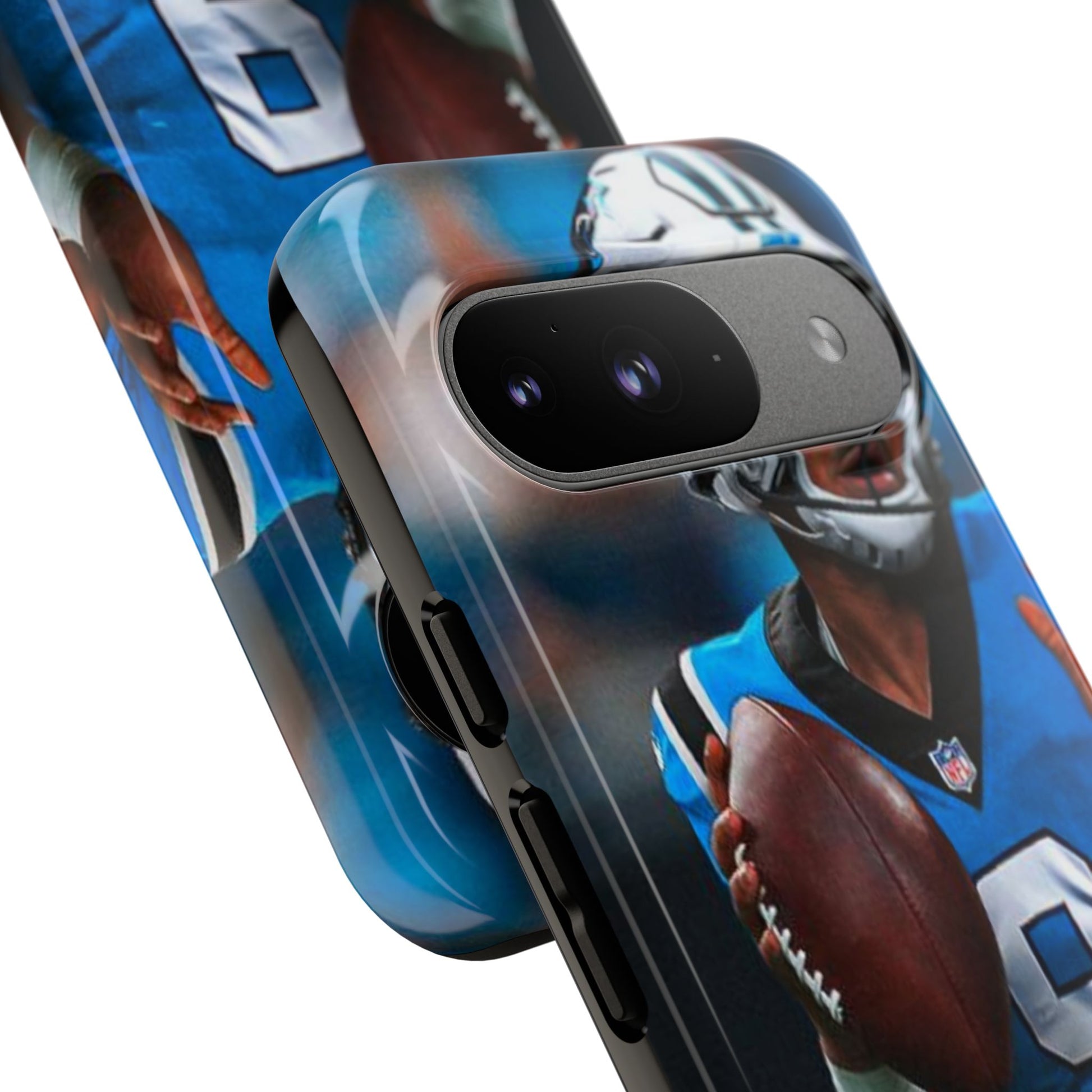 Carolina Panthers Bryce Young Football Tough Cases for iPhones, Samsung, and Pixel