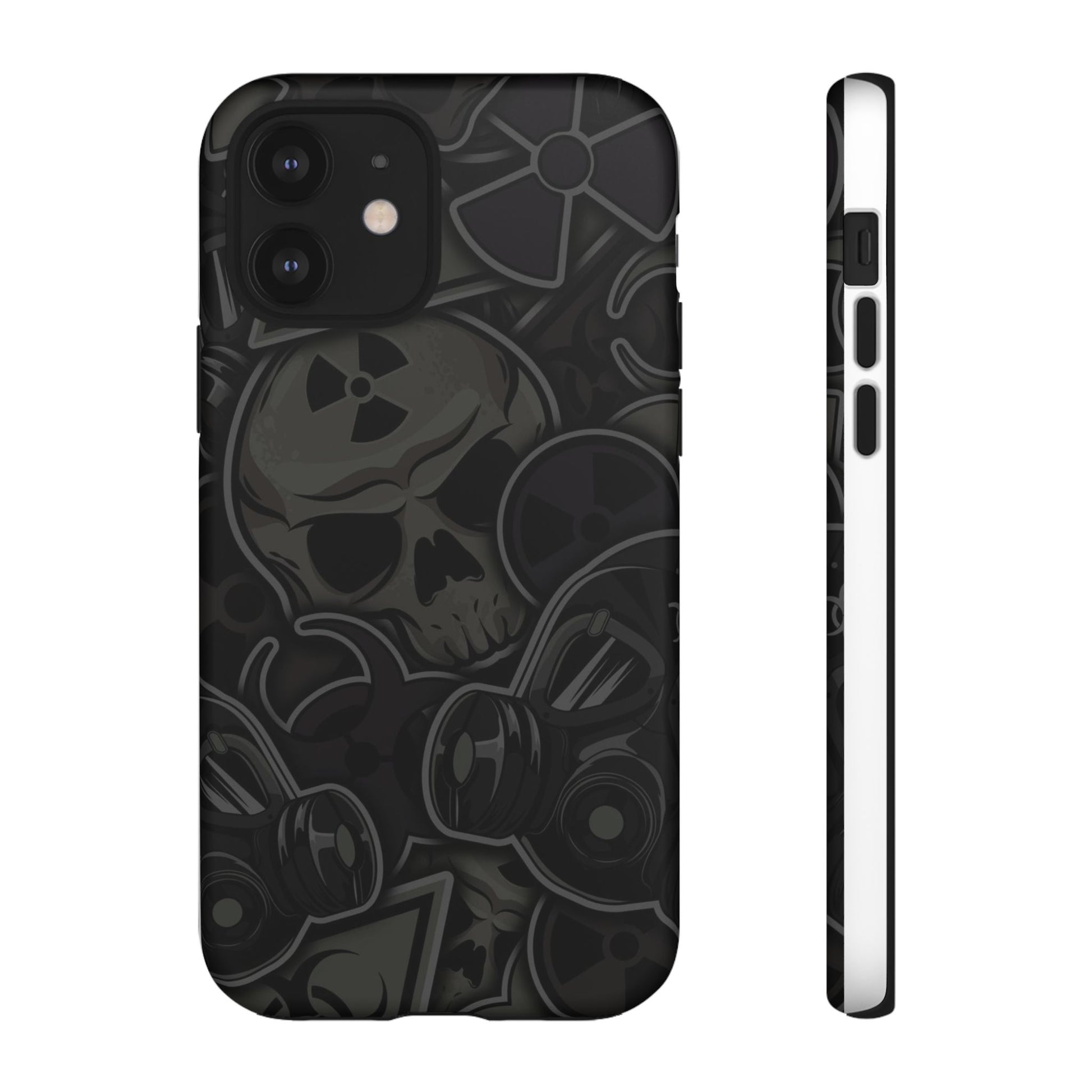 Tough Cases Phone Case, Edgy Skull Design Phone Cover, Gothic Cell Phone Shell
