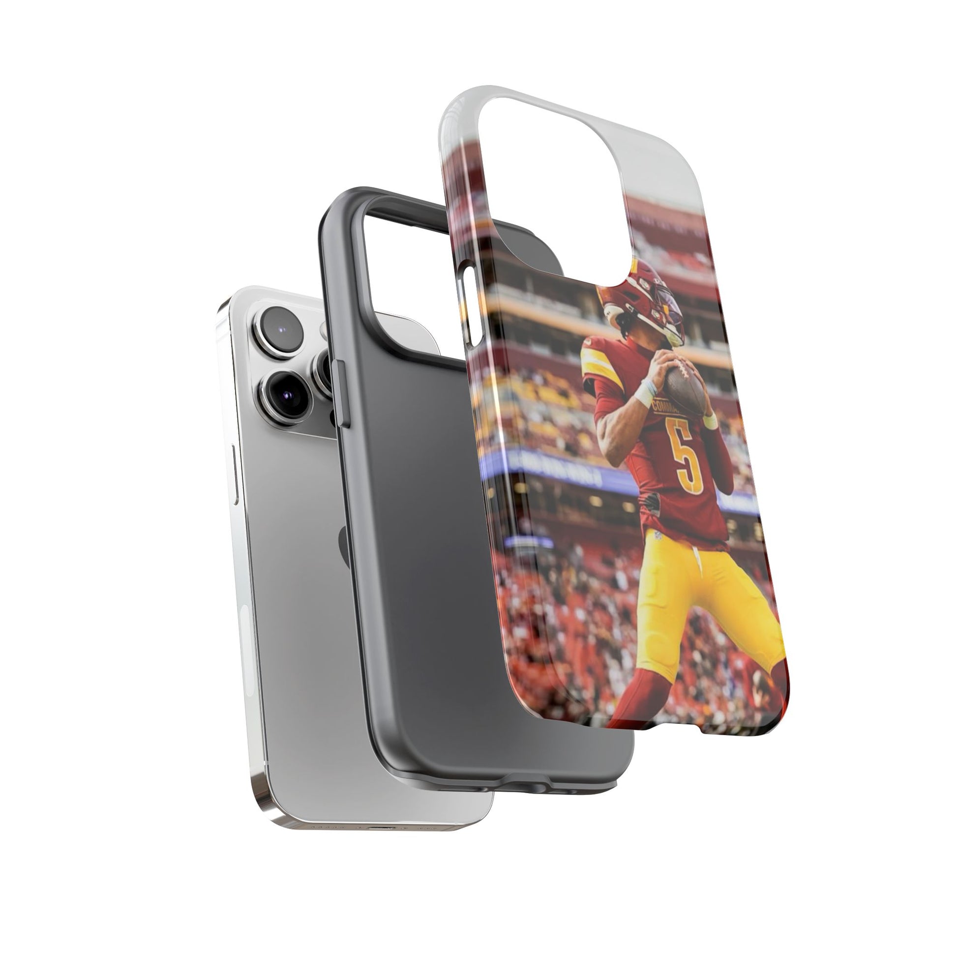 Jayden Daniels Washington Football Tough Cases for iPhones, Samsung, and Pixel