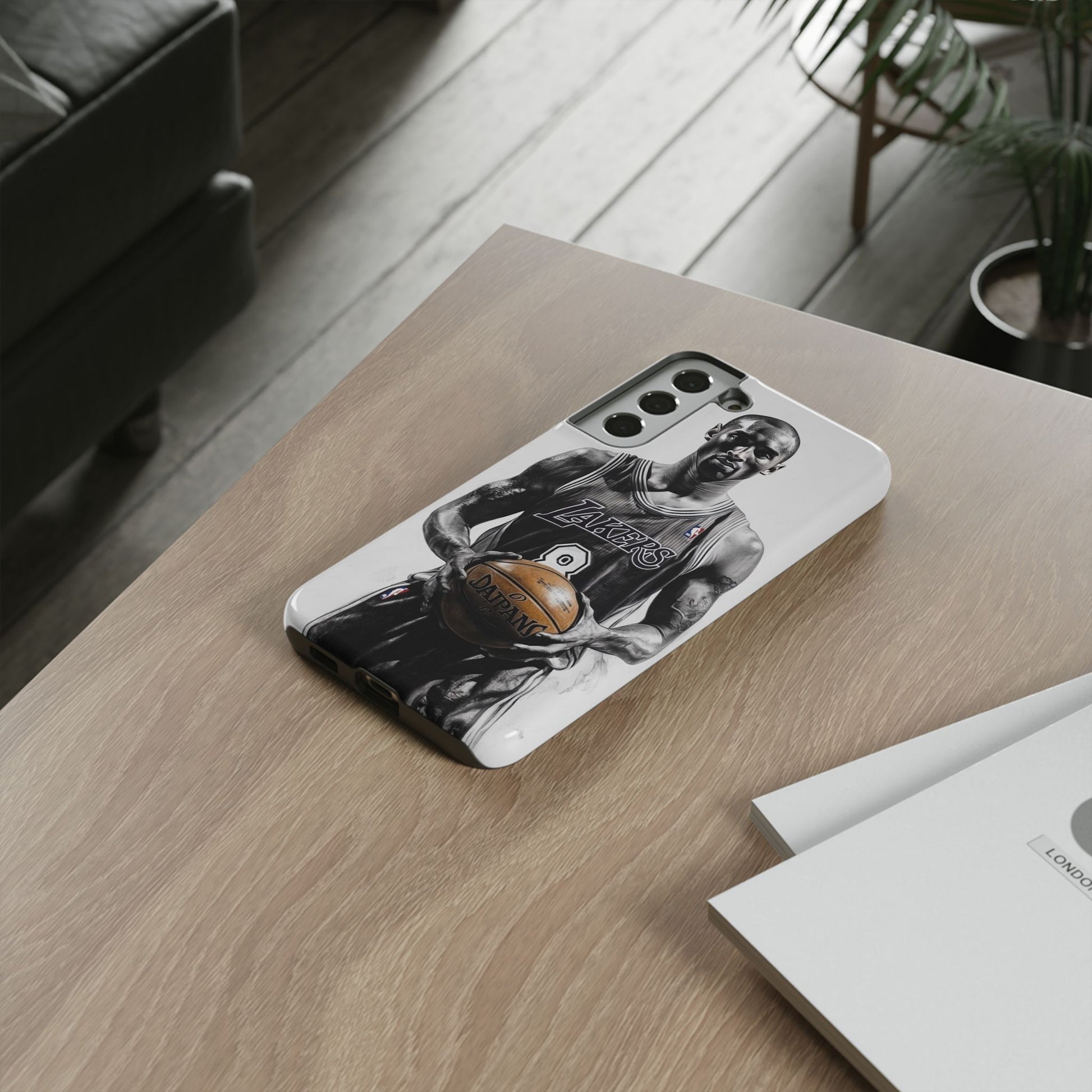 Kobe Basketball Art Tough Cases for iPhones, Samsung, and Pixel