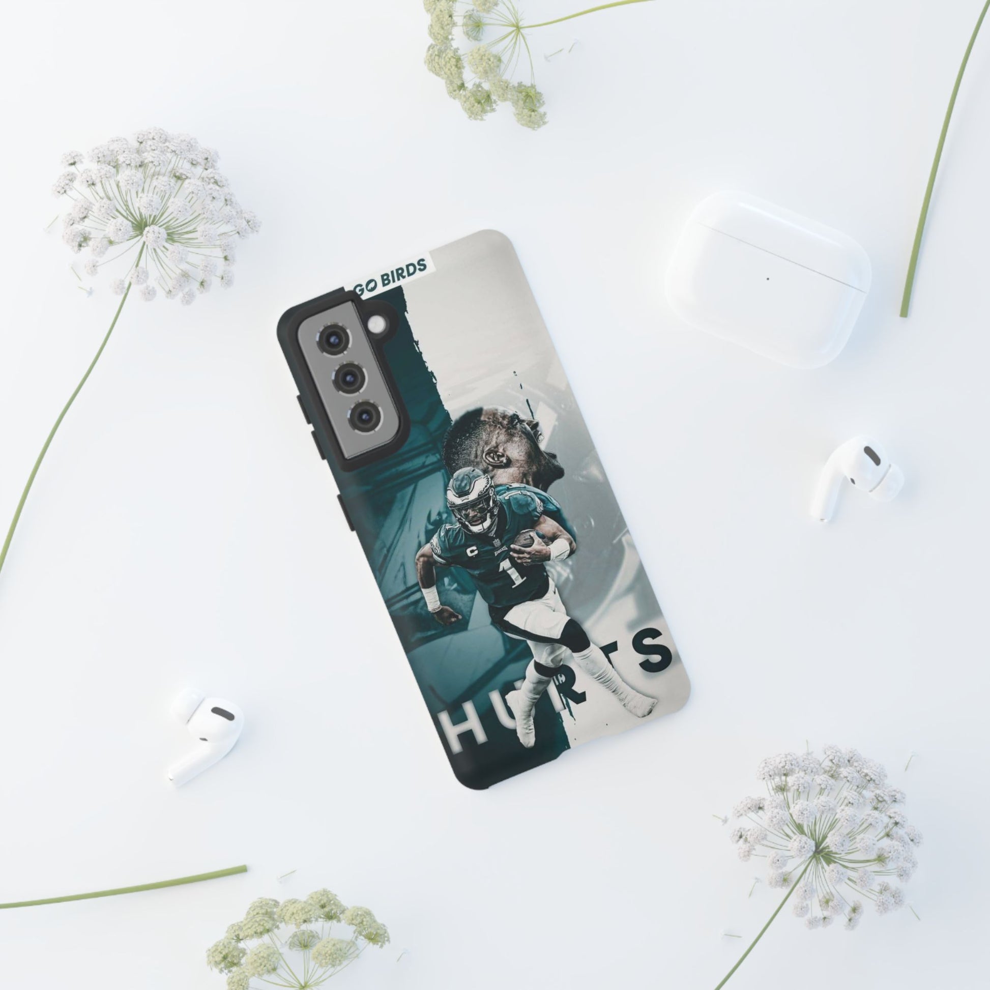 Jalen Hurts Eagles Football Tough Cases for iPhones, Samsung, and Pixel