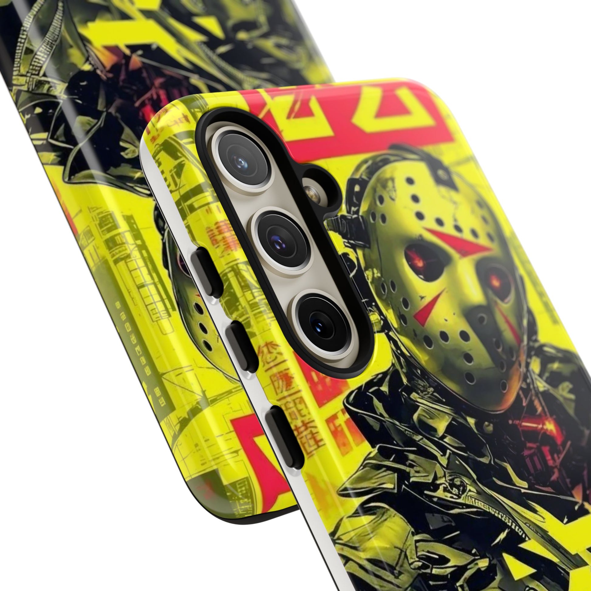 Cyberpunk X Jason Voorhees Tough Cases for iPhones, Samsung, and Pixel