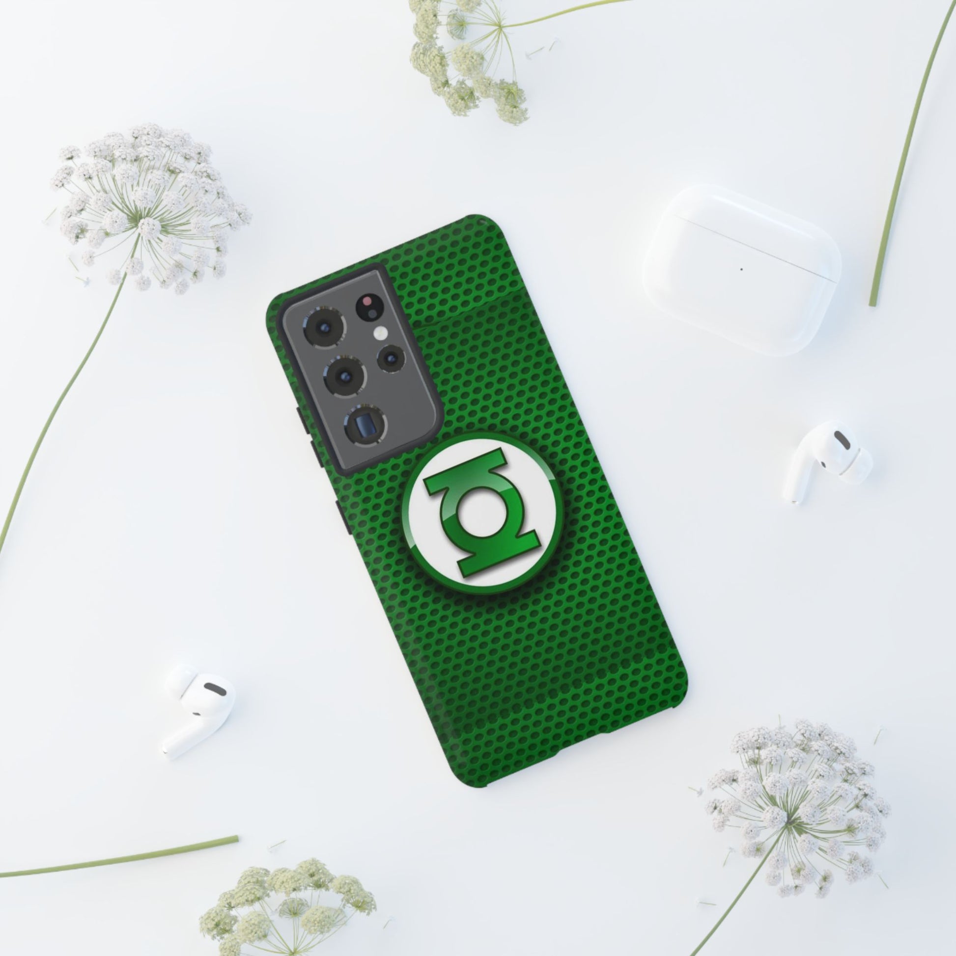 Green Lantern Logo Phone Case, Tough Cases, DC Case for iPhones, Samsung, and Pixel