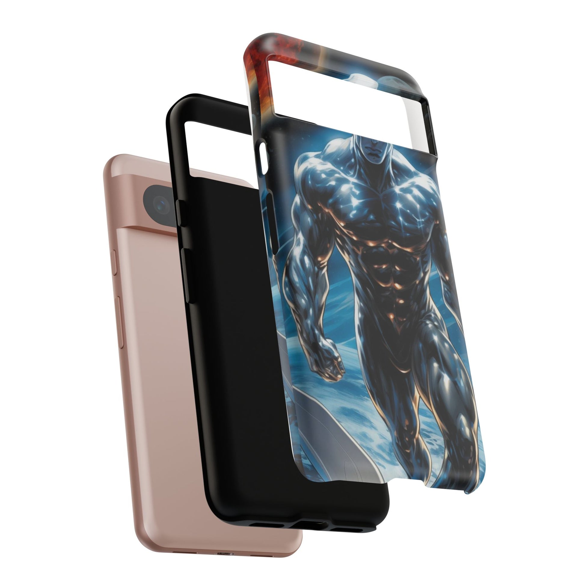 The Silver Surfer Comic Art Phone Case, Tough Cases for iPhones, Samsung, and Pixel