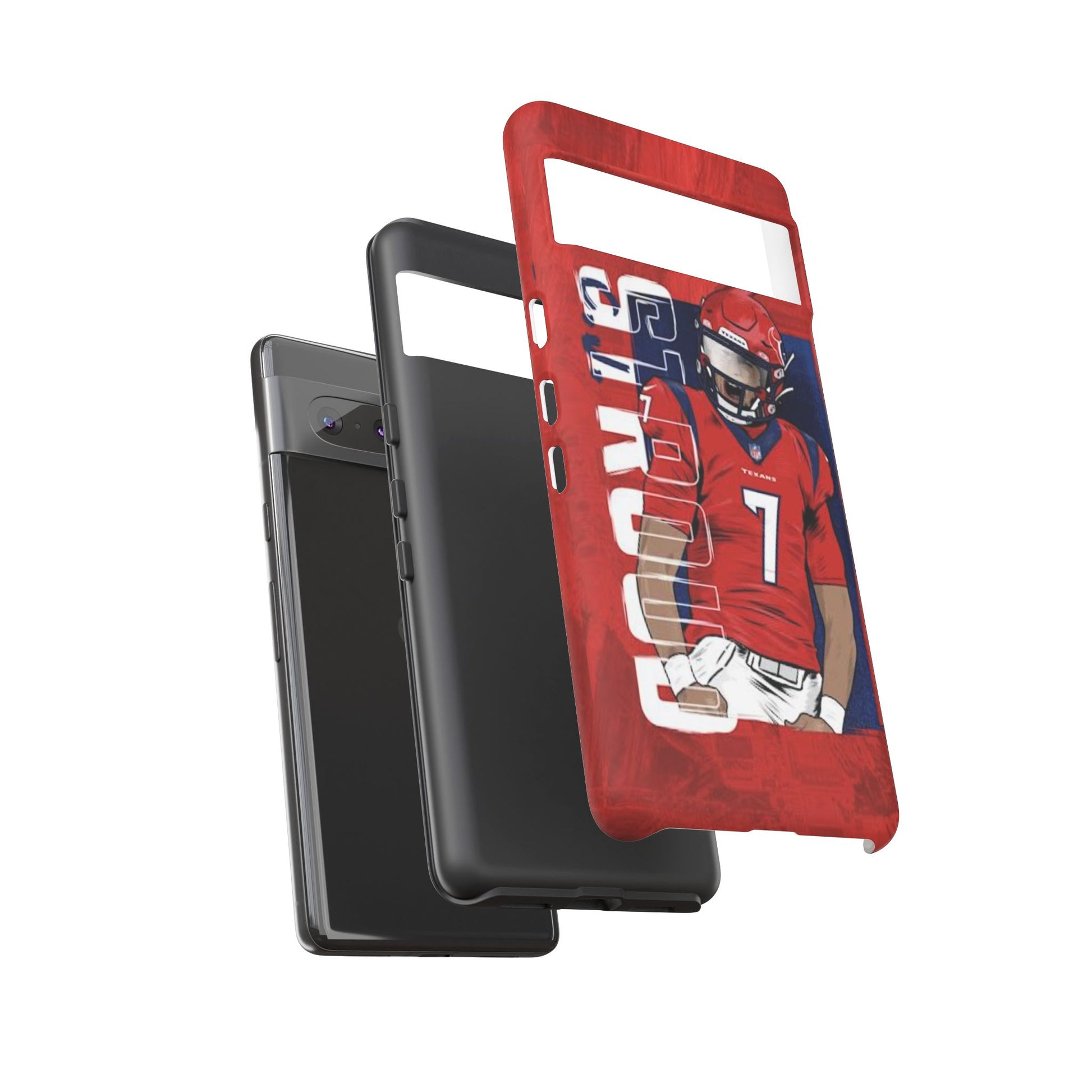 Houston Texans Football CJ Stroud Tough Cases for iPhones, Samsung, and Pixel