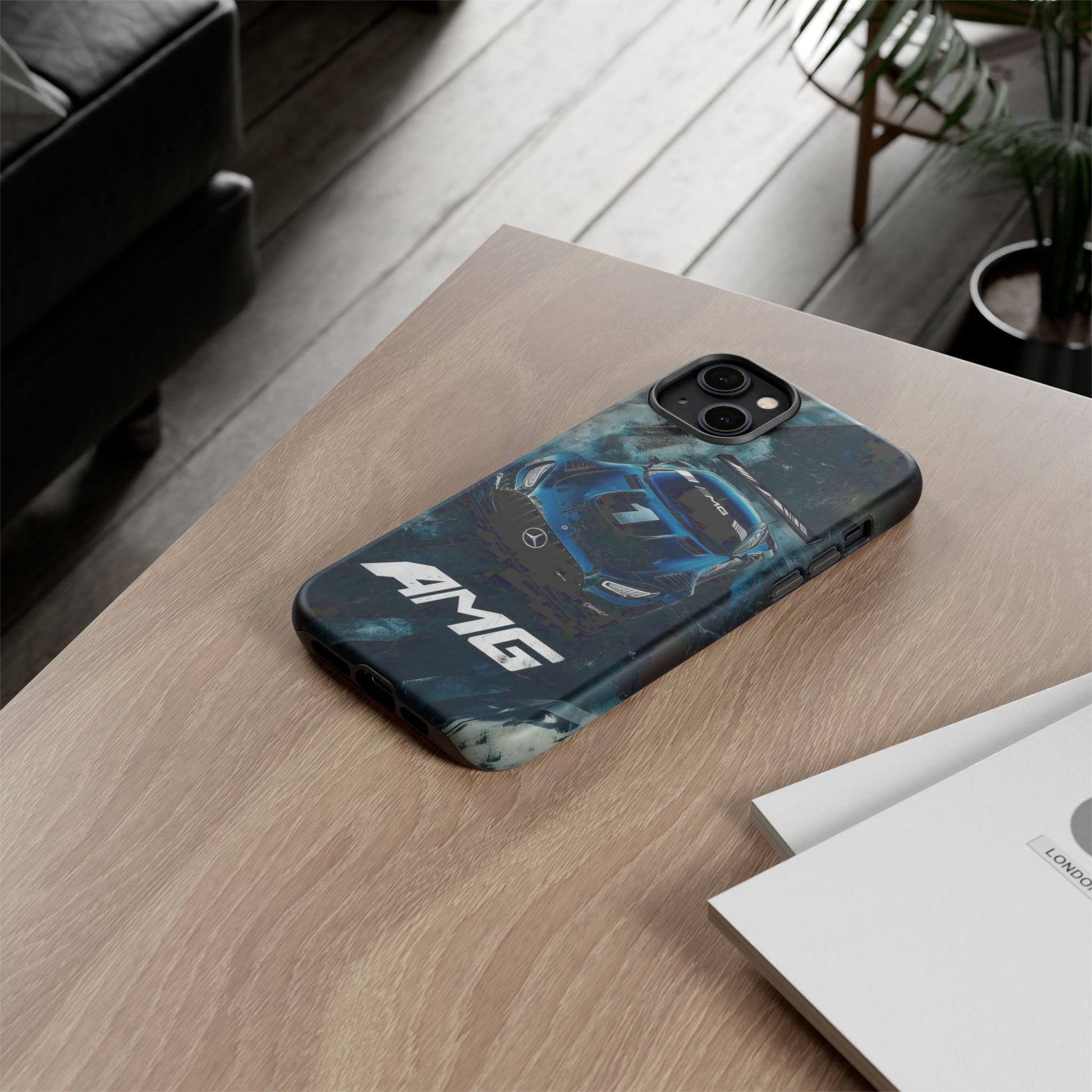 Mercedes AMG Racing Car Tough Cases for iPhones, Samsung, and Pixel