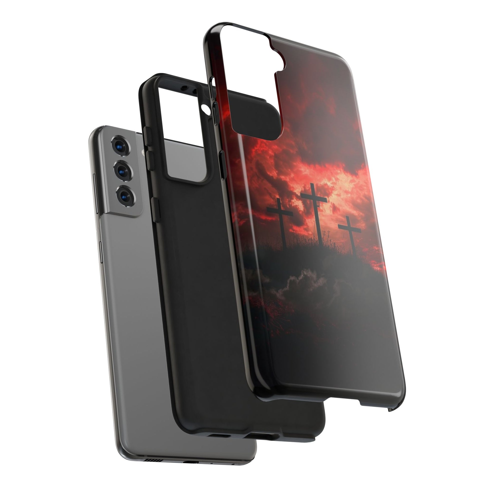 Crosses at Golgotha Christian Cases for iPhones & Samsung Phones